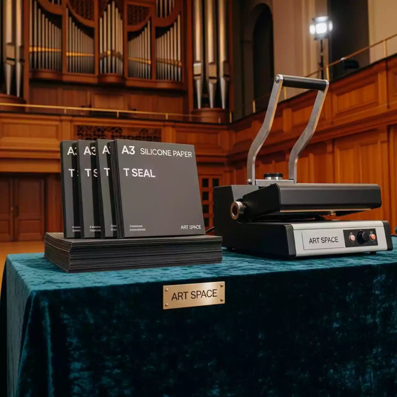 Аренда Бумага с силиконовым покрытием T Seal A3 для WoW и T One в Зале органной и камерной музыки — ART SPACE