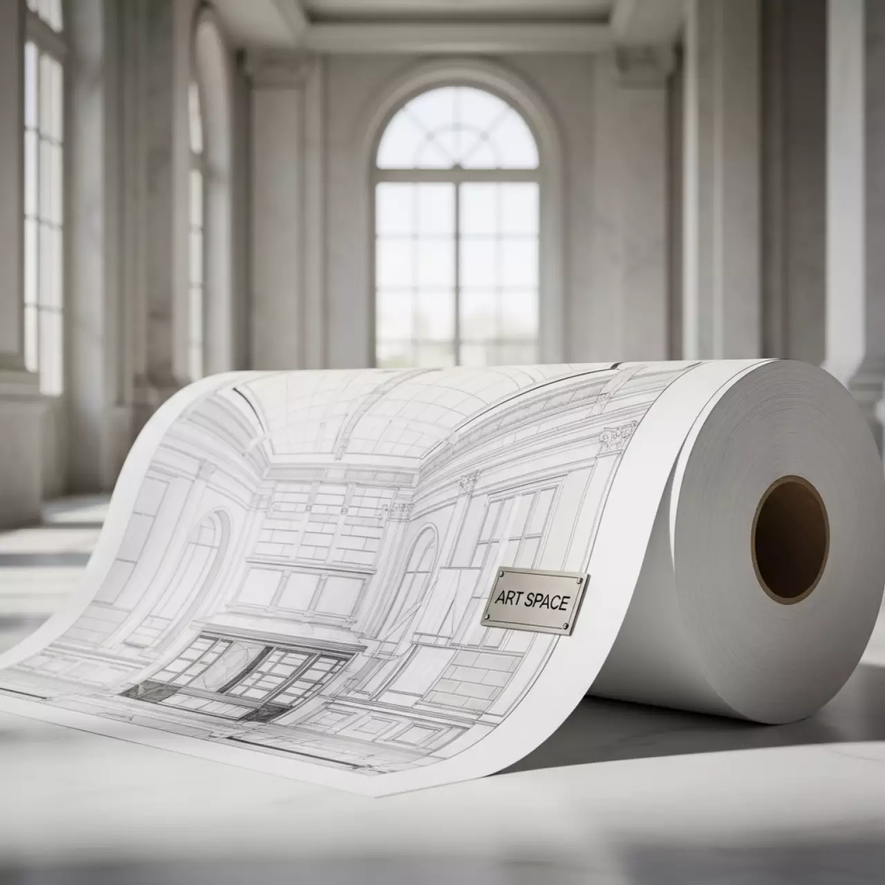 Аренда Бумага широкоформатная для струйной печати Premium Extra Paper 90 м² 610х46 м в Керлинговом центре «Ледяной куб» — ART SPACE