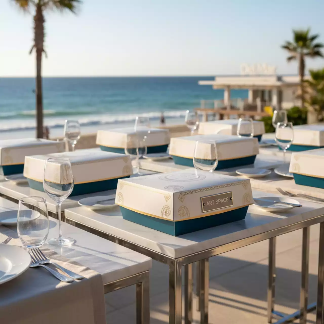 Аренда Бургер бокс Мини комплект № 2 в пляжном клубе Del Mar — ART SPACE