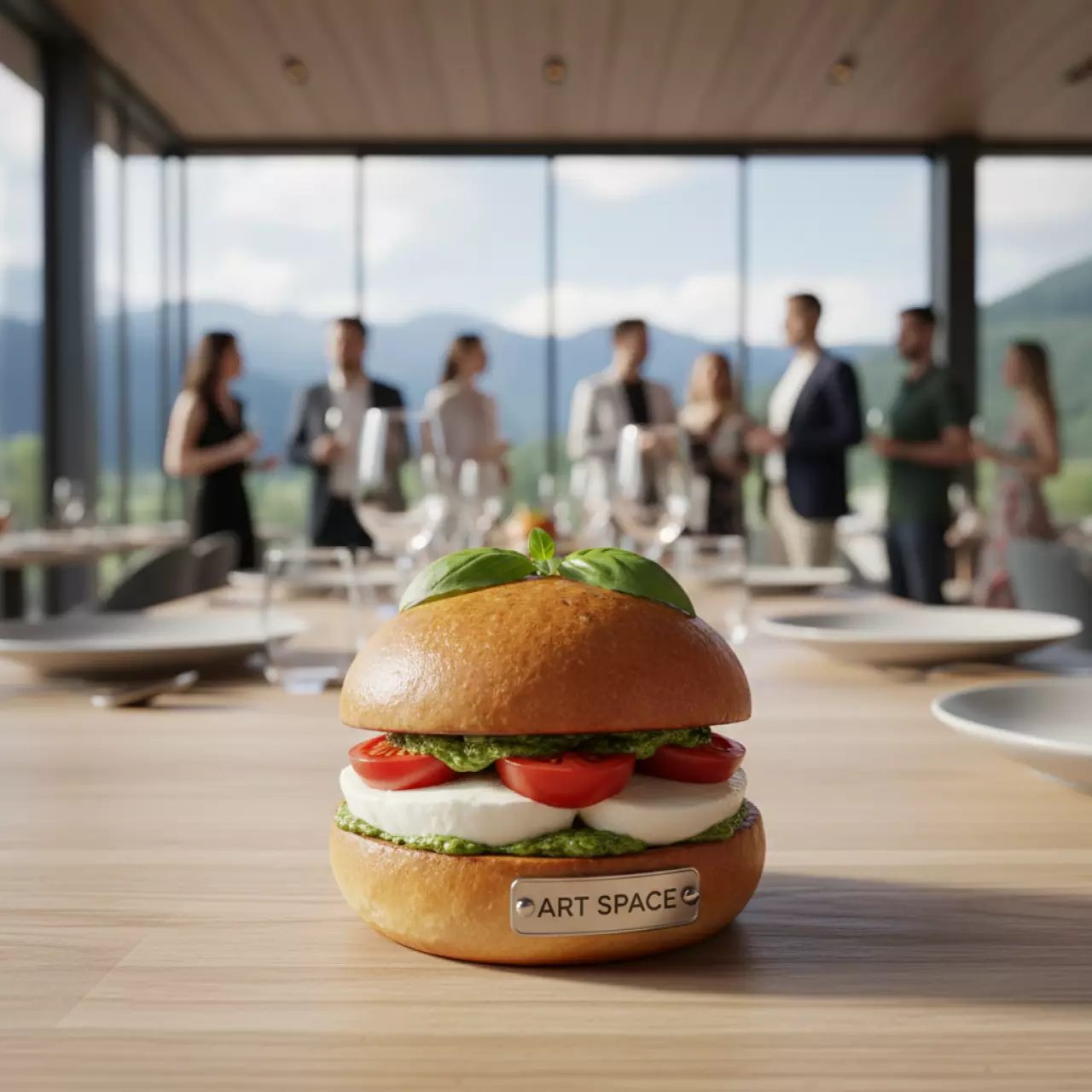 Аренда Бургер Мини капрезе в ресторане «Высота 5642» — ART SPACE