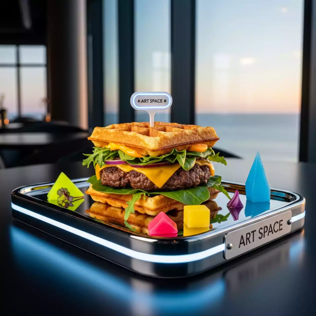 Аренда Бургер вафельный в ресторане «Паруса» — ART SPACE