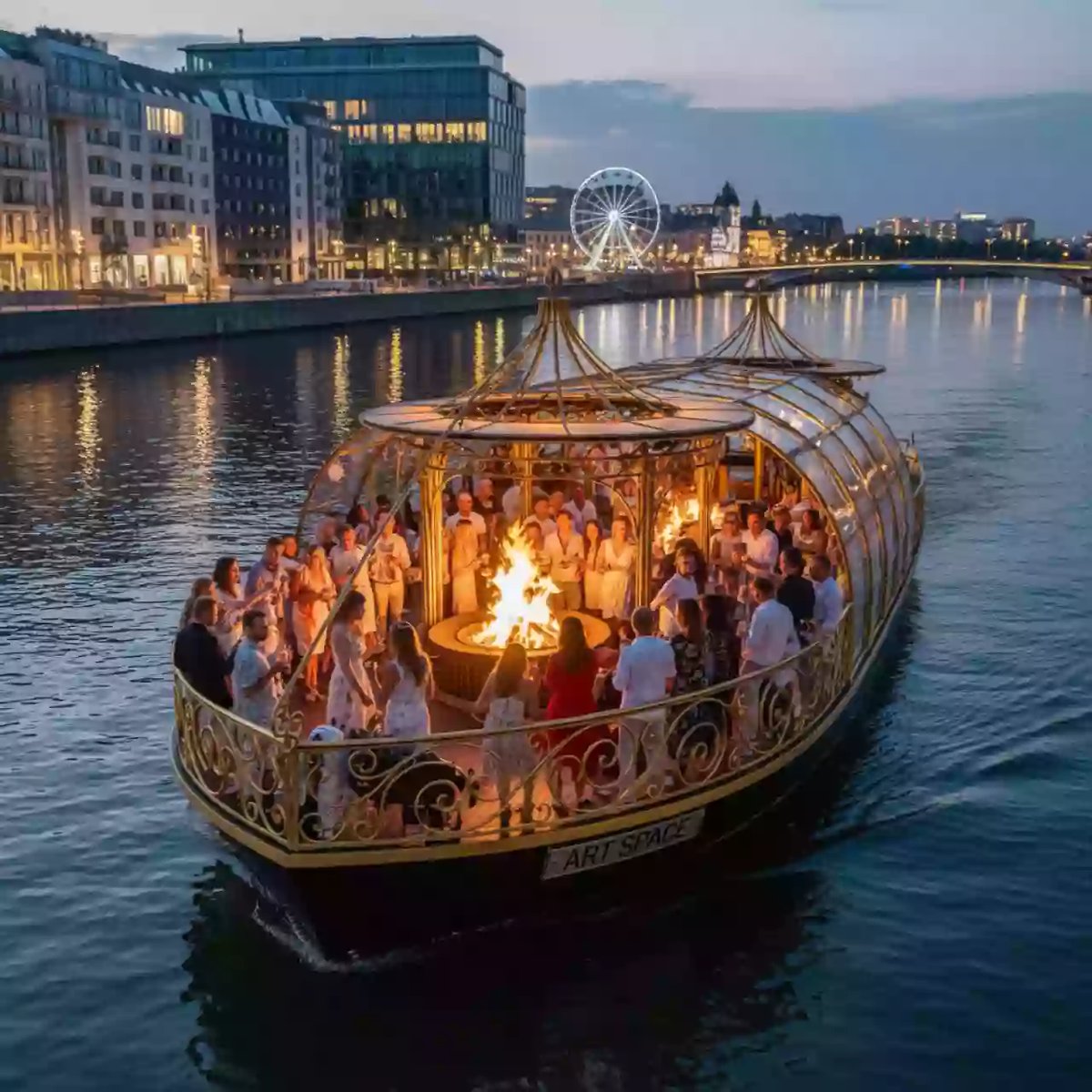 Аренда Чаша костровая "Кольцо Всевластия" на теплоходе «Дагомыс» — ART SPACE