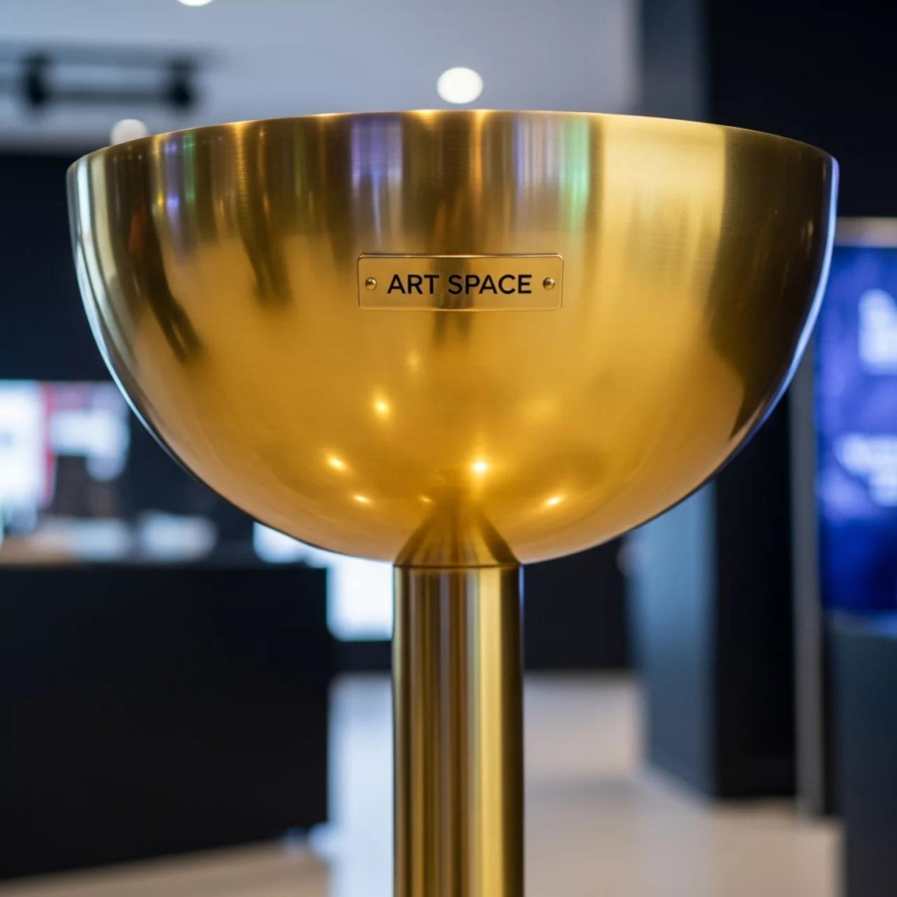 Аренда Чаша напольная золотая 135 см в Gamma Sirius — ART SPACE