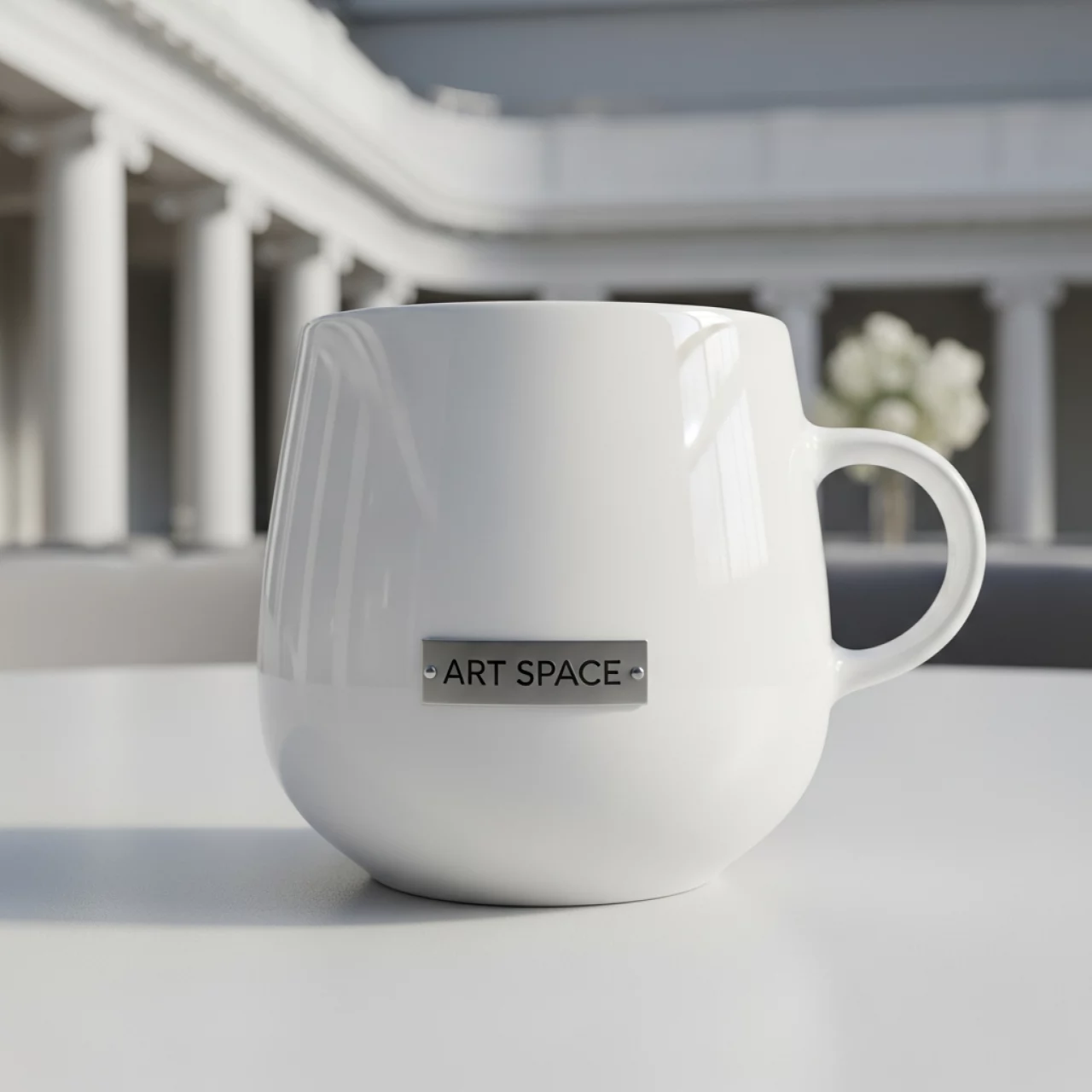 Аренда Чашка чайная Ресторан белая стеклянная в Зимнем театре — ART SPACE