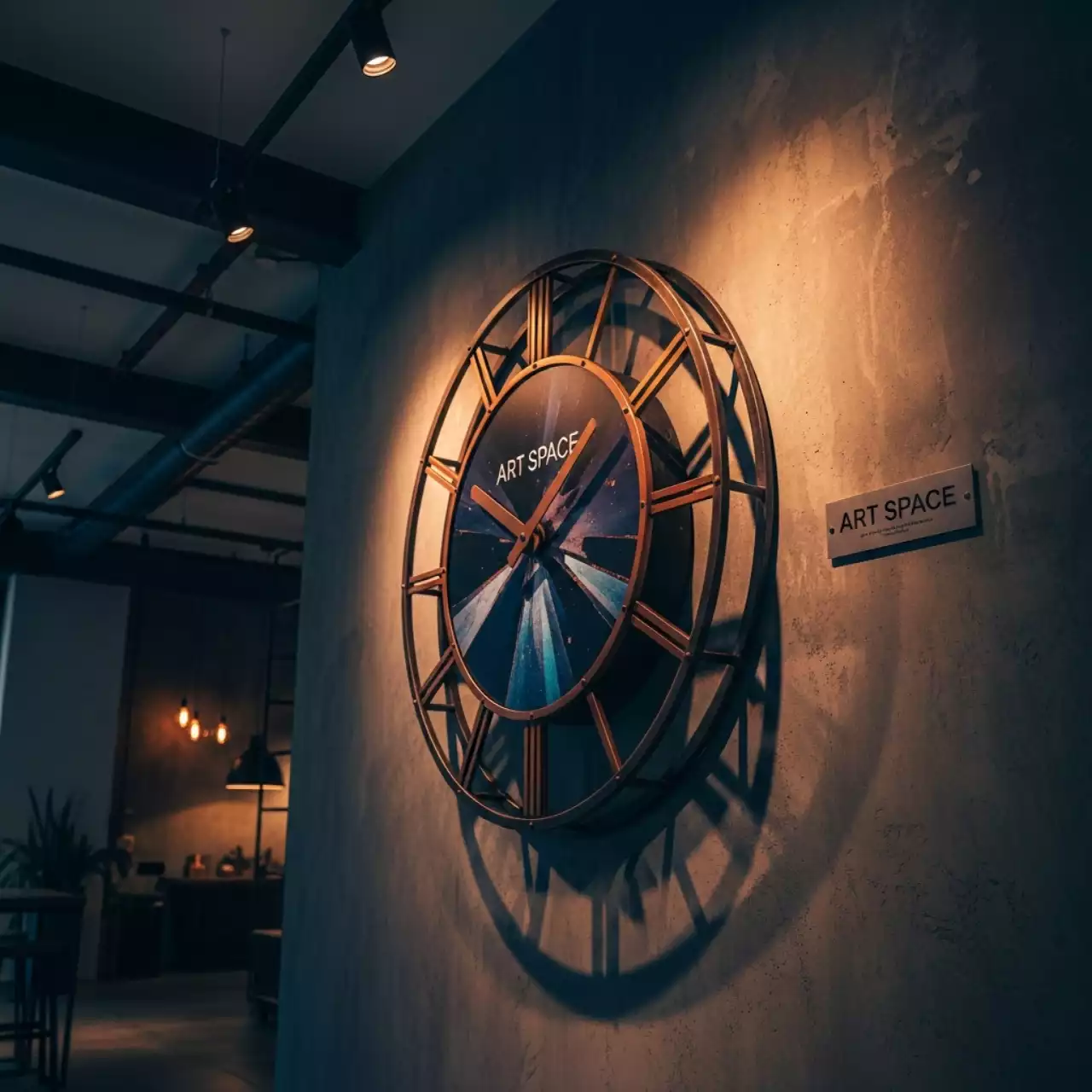 Аренда Часы настенные с индивидуальным изображением в лофте «Студия 21» — ART SPACE