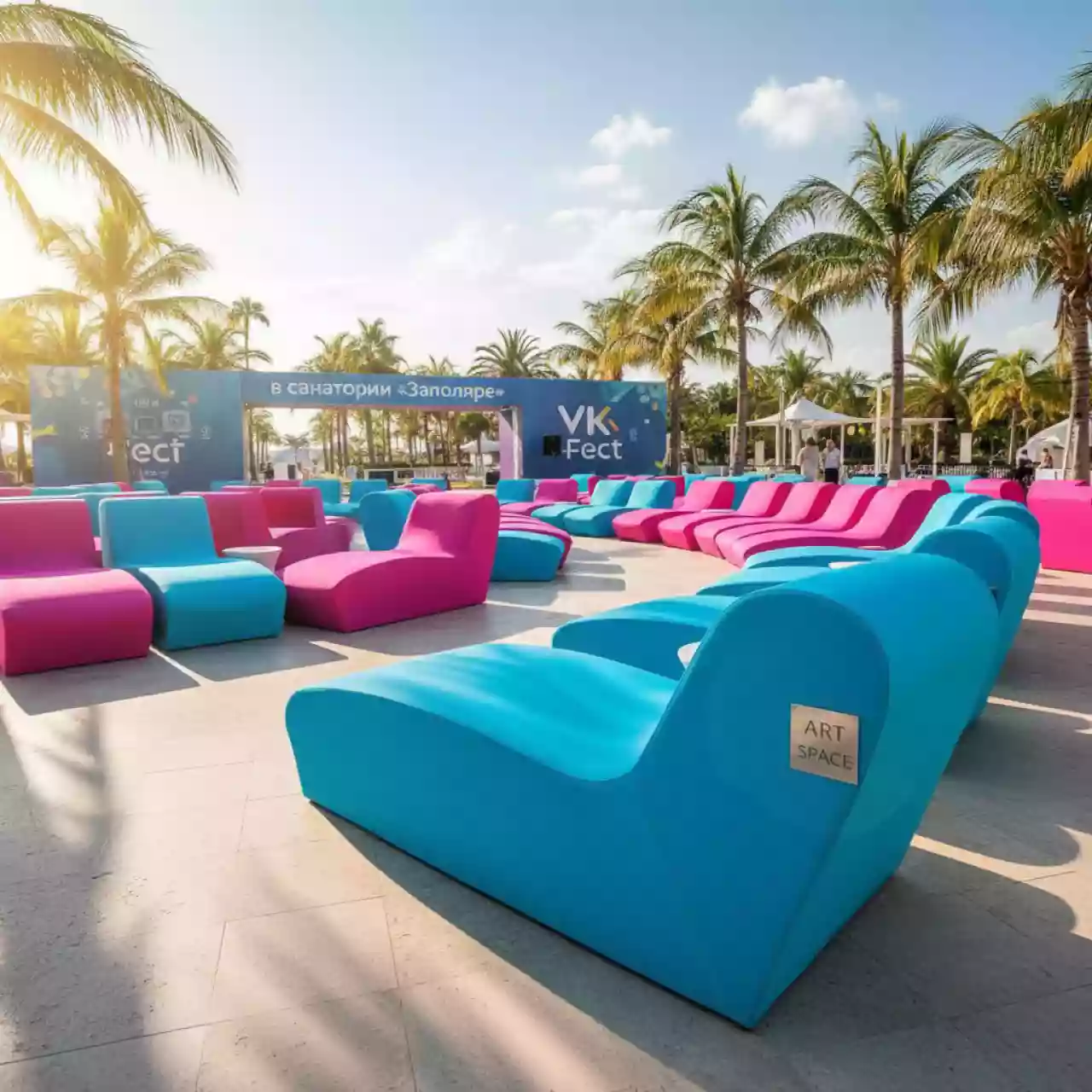 Аренда Чехлы цветные в санатории «Заполярье» — ART SPACE