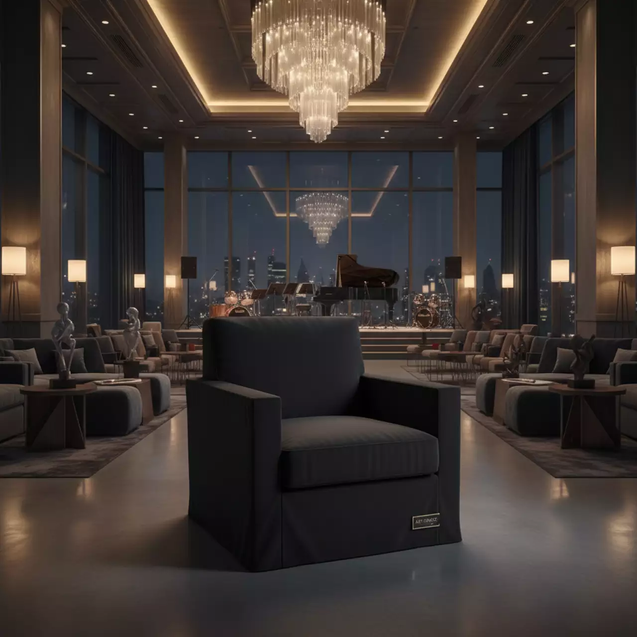 Аренда Чехлы для кресла Loft черные в гранд-отеле «Жемчужина» — ART SPACE