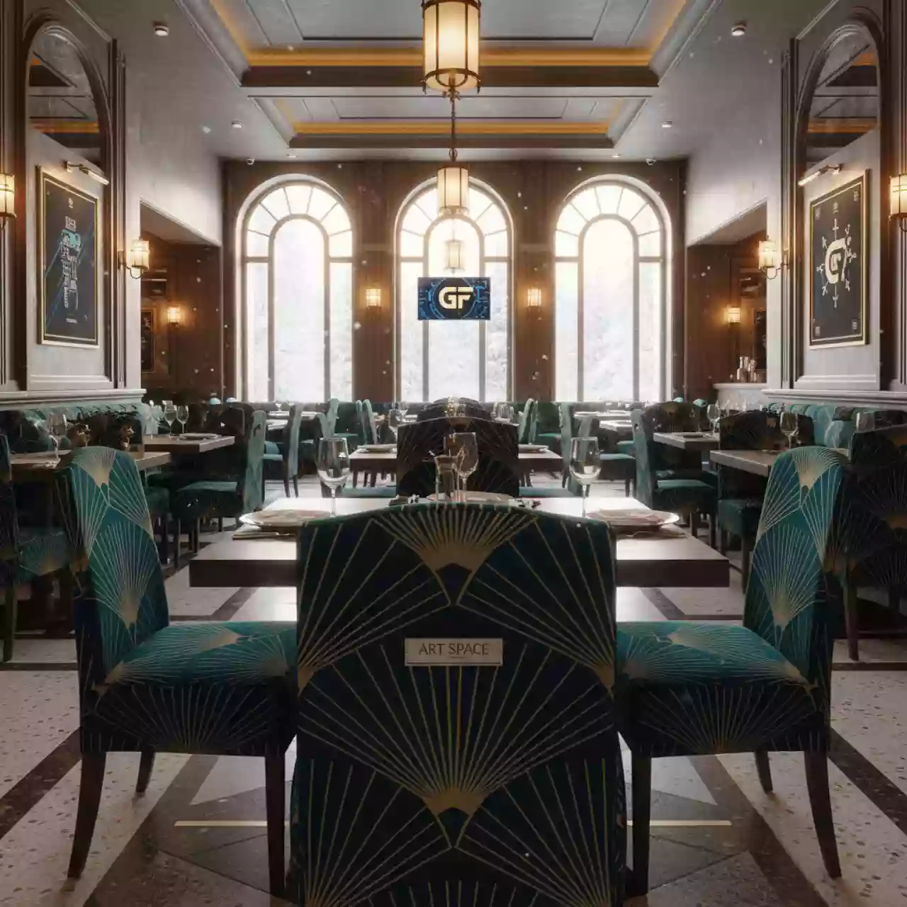 Аренда Чехлы на стулья универсальные в ресторане «Сыроварня» — ART SPACE