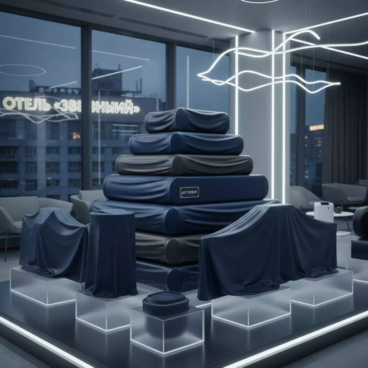 Аренда Чехлы стрейч в отеле «Звездный» — ART SPACE