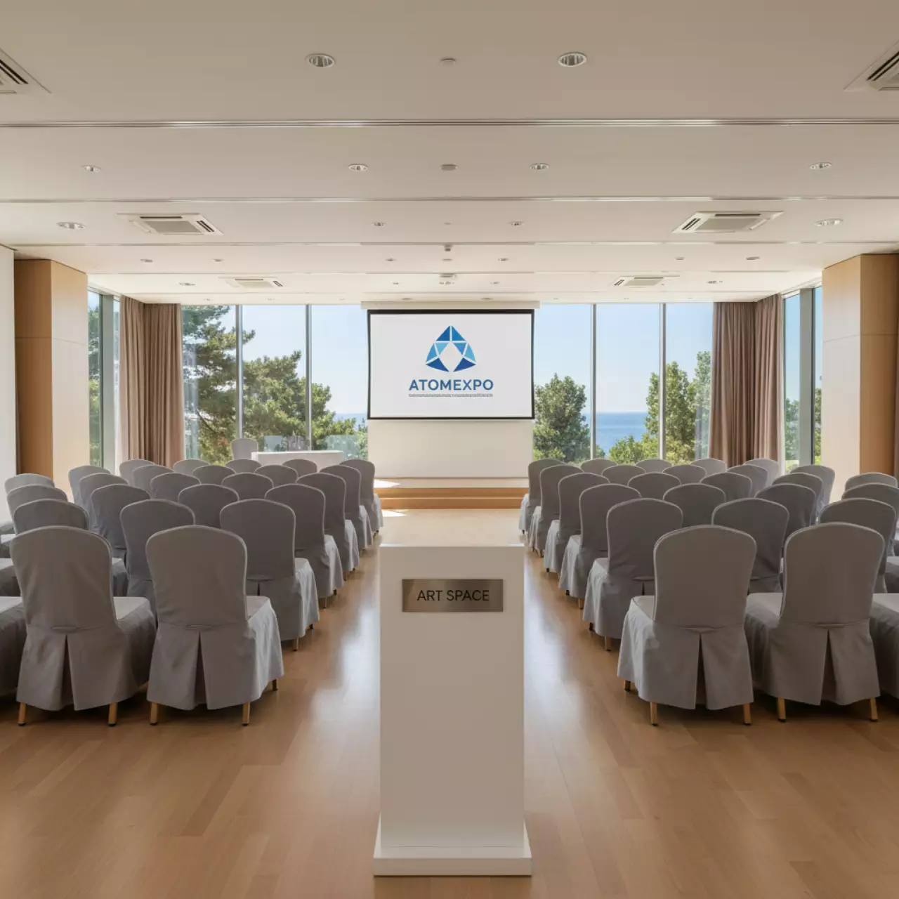 Аренда Чехол E01 на стул Eames серый в отеле Radisson Lazurnaya — ART SPACE