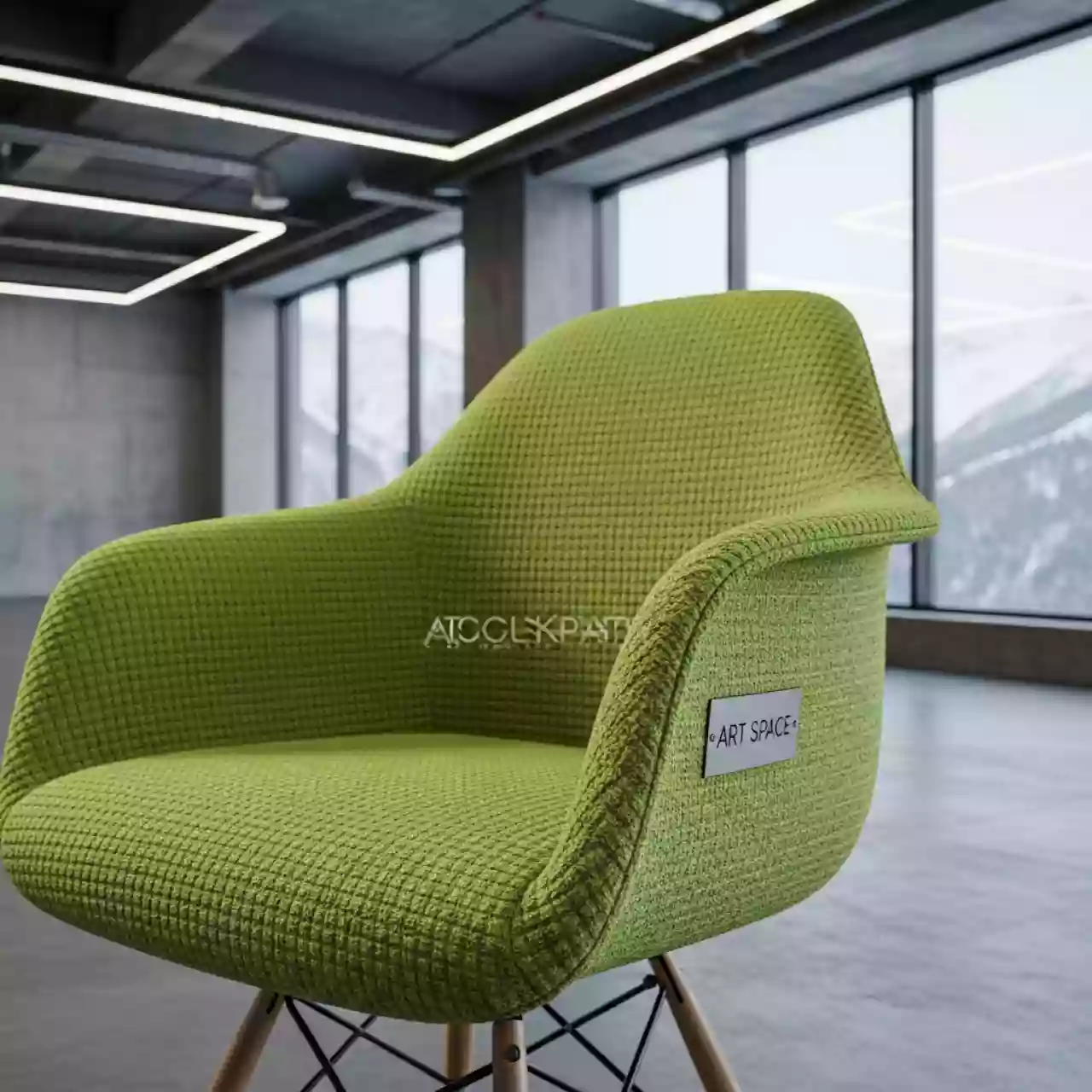 Аренда Чехол Е06 на стул Eames фисташковый в Golden Tulip Rosa Khutor — ART SPACE