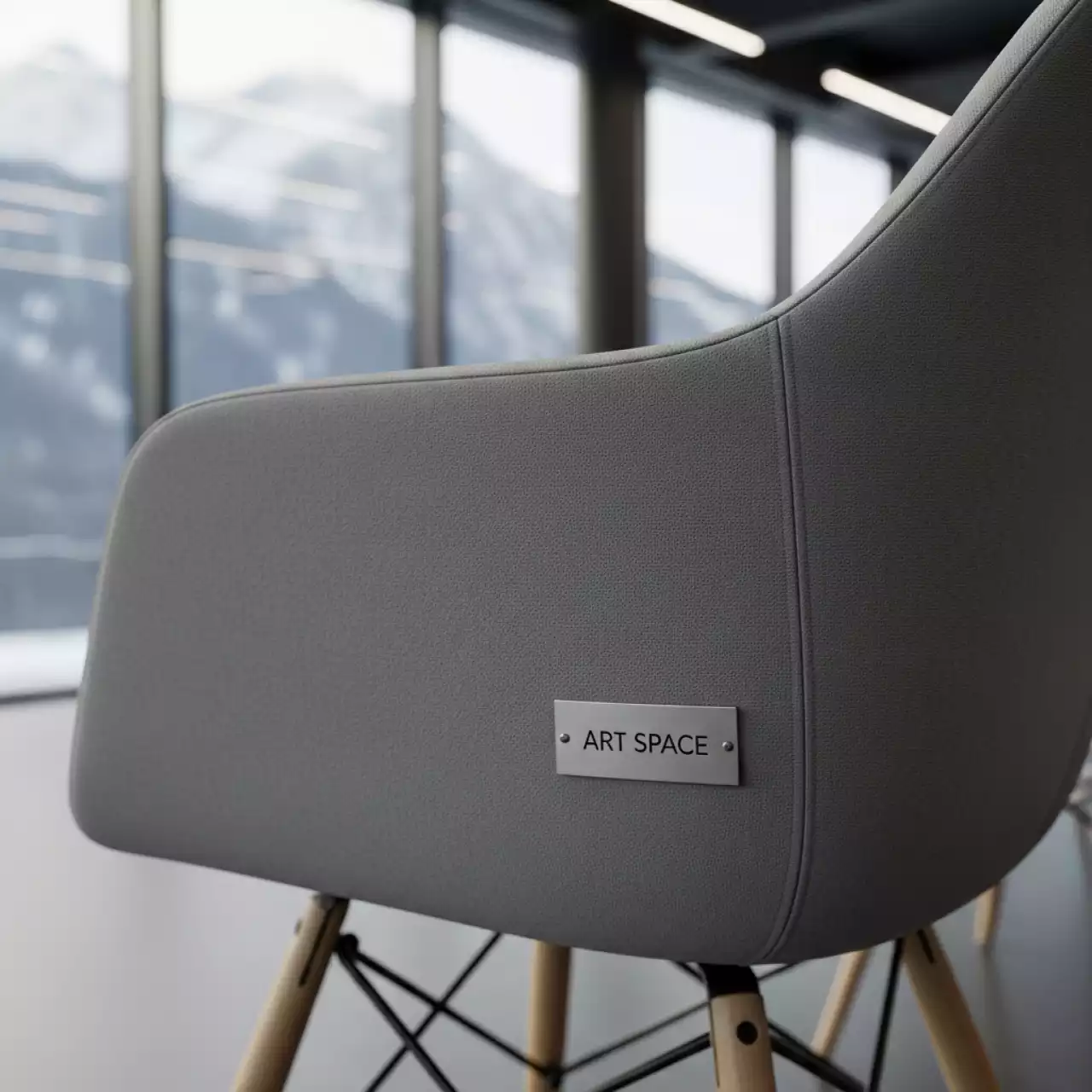 Аренда Чехол Е 03 на стул Eames серый на курорте «Газпром» (Альпика) — ART SPACE