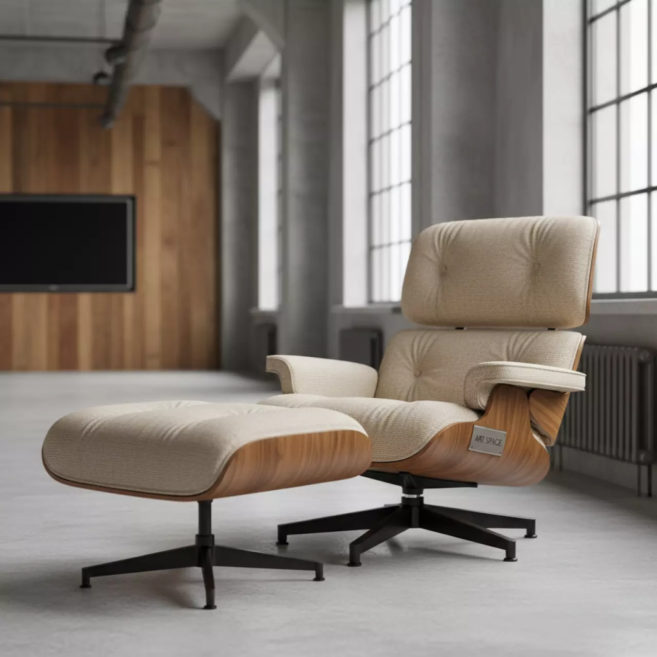 Аренда Чехол Е 04 на стул Eames бежевый в Gamma Sirius — ART SPACE