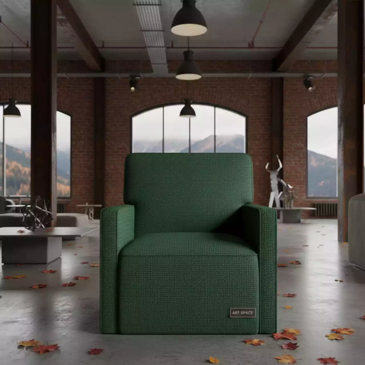 Аренда Чехол Е 07 на стул Eames зеленый Rixos Krasnaya Polyana — ART SPACE