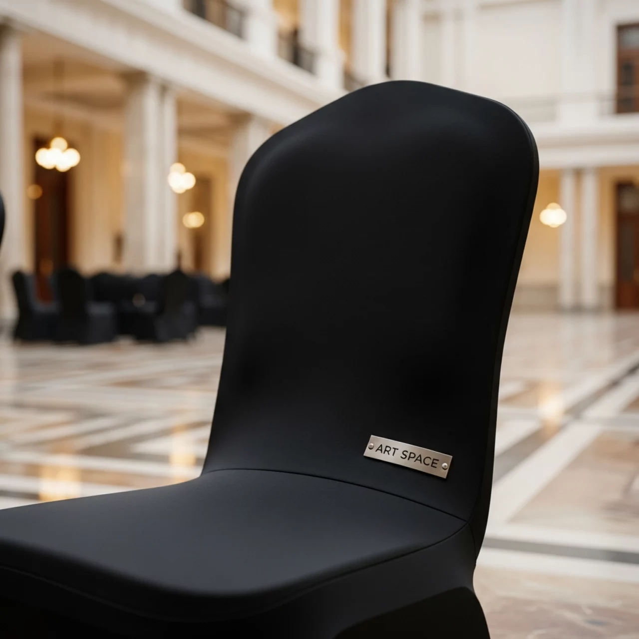 Аренда Чехол на стул со спинкой Chilly черный в ОКЦ «Галактика» — ART SPACE