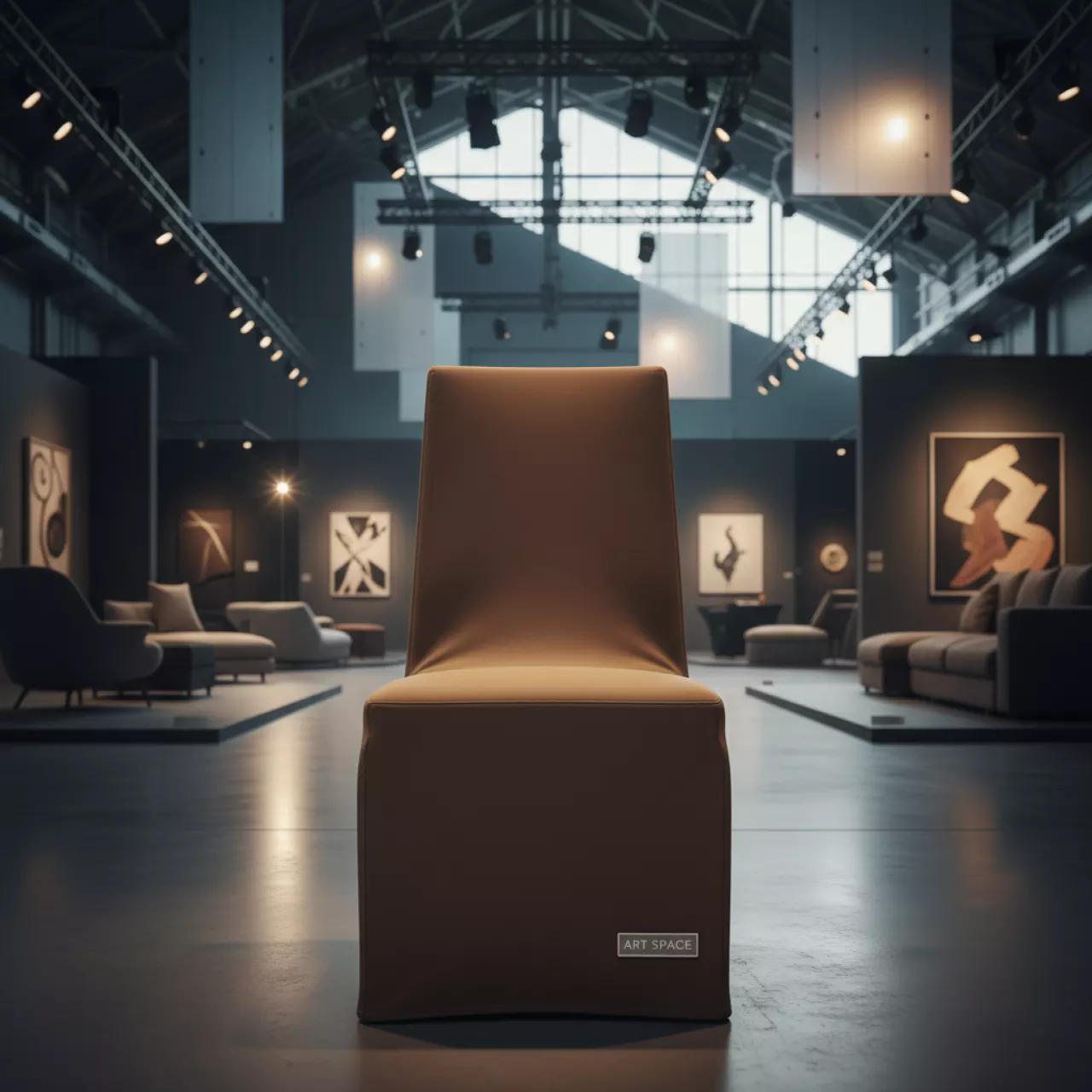 Аренда Чехол с прямой спинкой 01 коричневый в Ледовом дворце «Айсберг» — ART SPACE