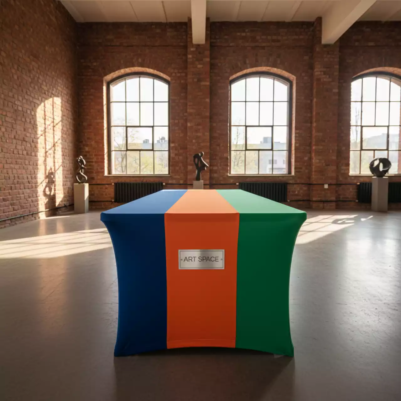 Аренда Чехол стрейч для банкетного стола в лофте «Студия 21» — ART SPACE