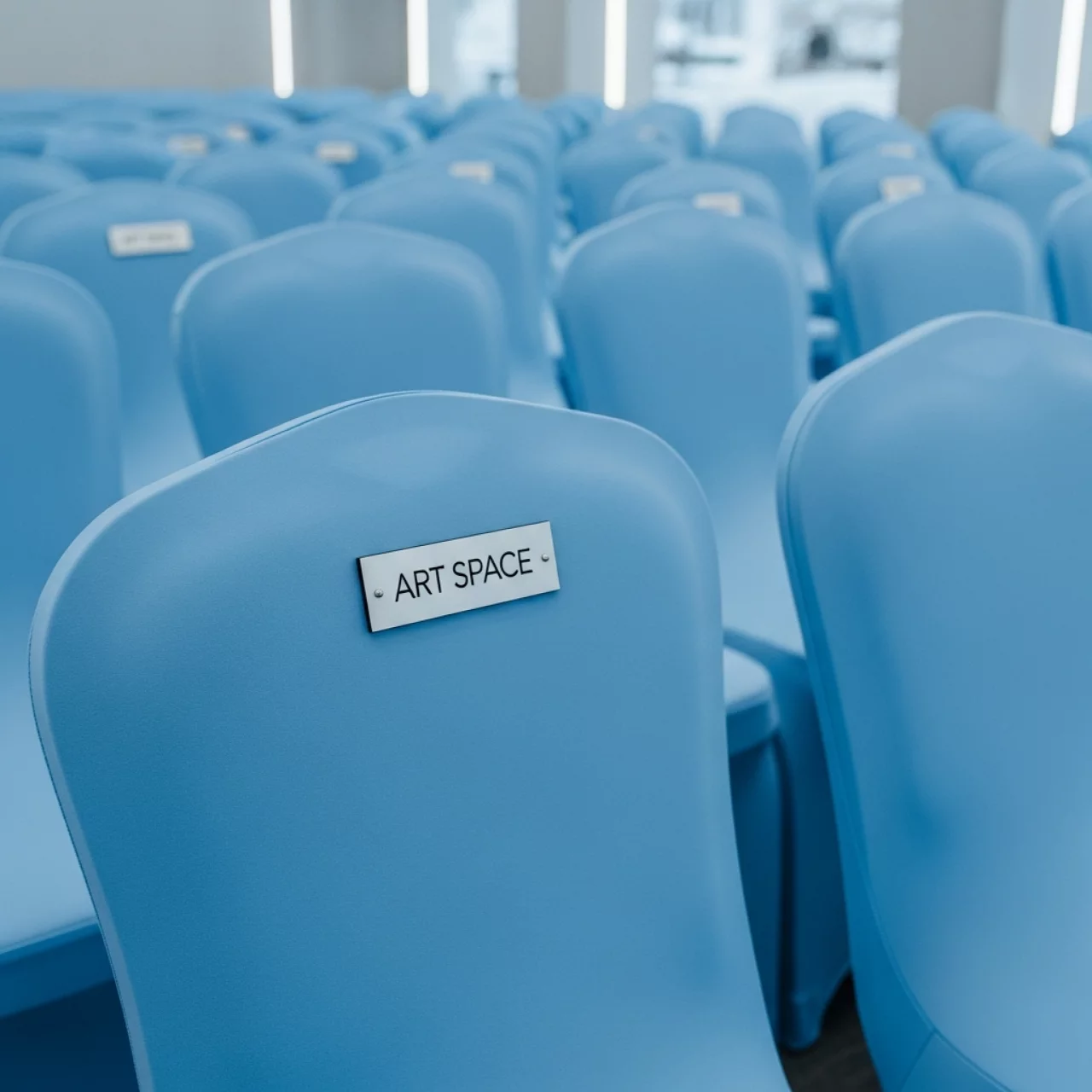 Аренда Чехол стрейч текстиль для стула голубой в санатории «Черноморье» — ART SPACE