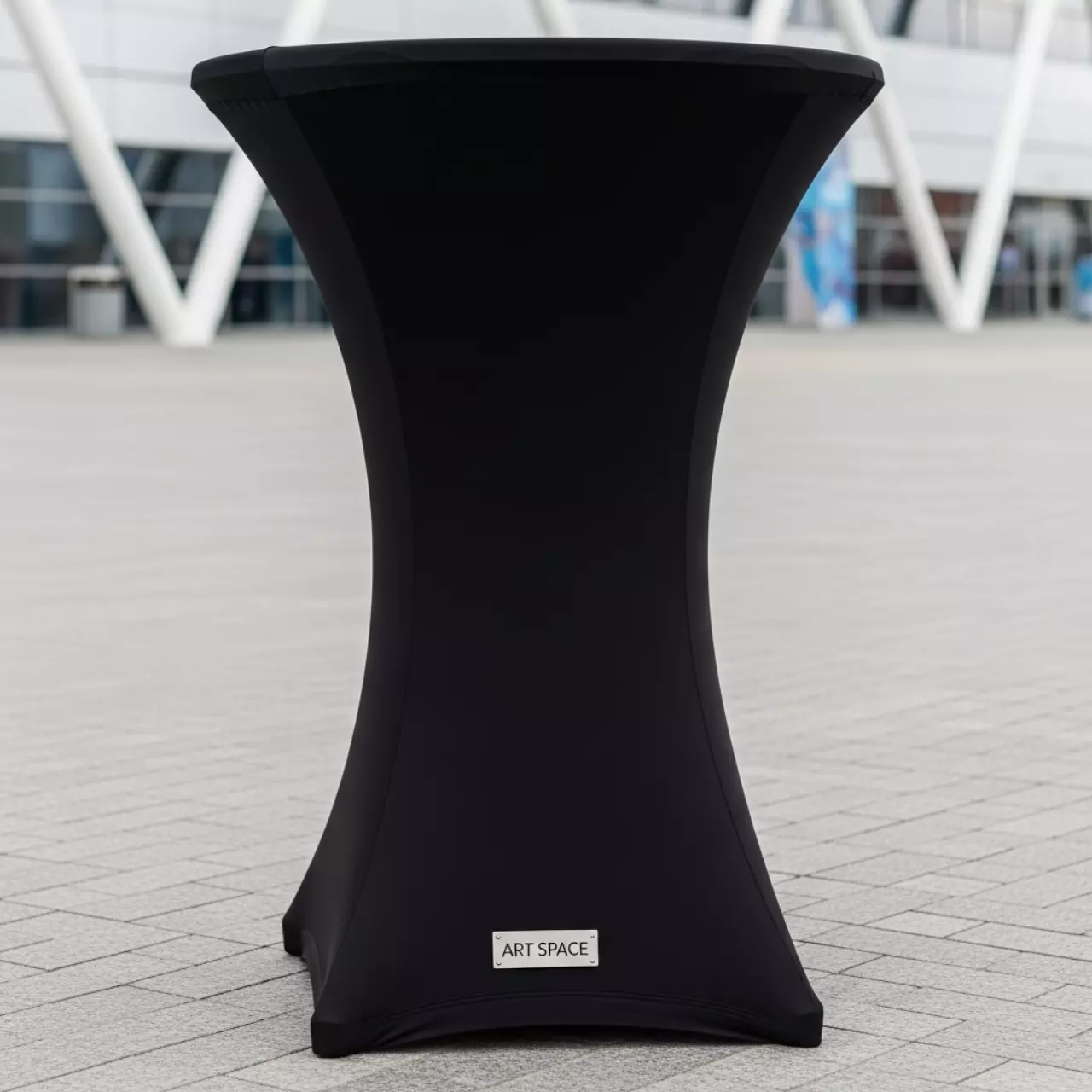 Аренда Чехол стрейч текстиль на коктейльный стол черный в Ледовом дворце «Айсберг» — ART SPACE