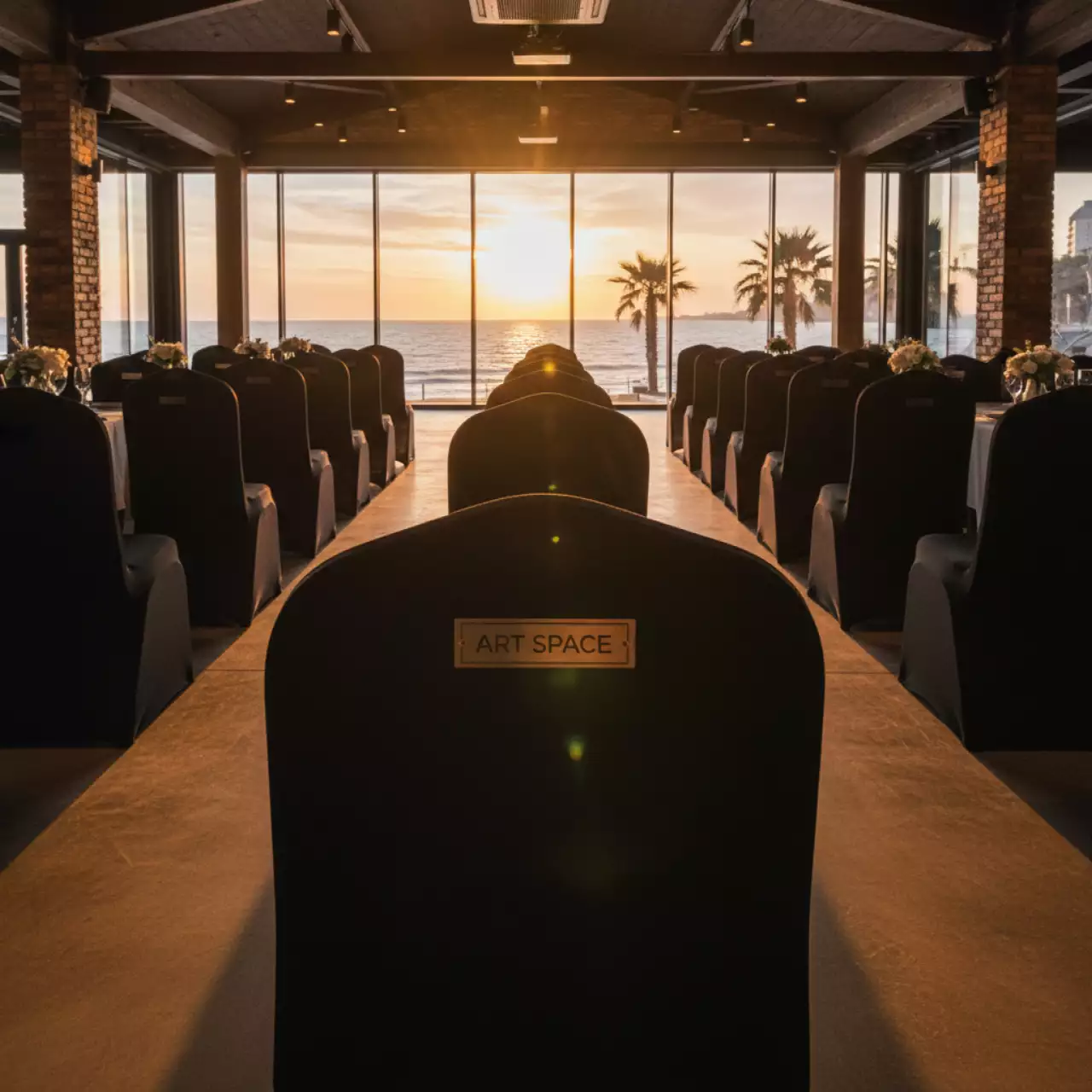 Аренда Чехол стрейч текстиль на Стул банкетный черный на пляжных клубах Хосты — ART SPACE