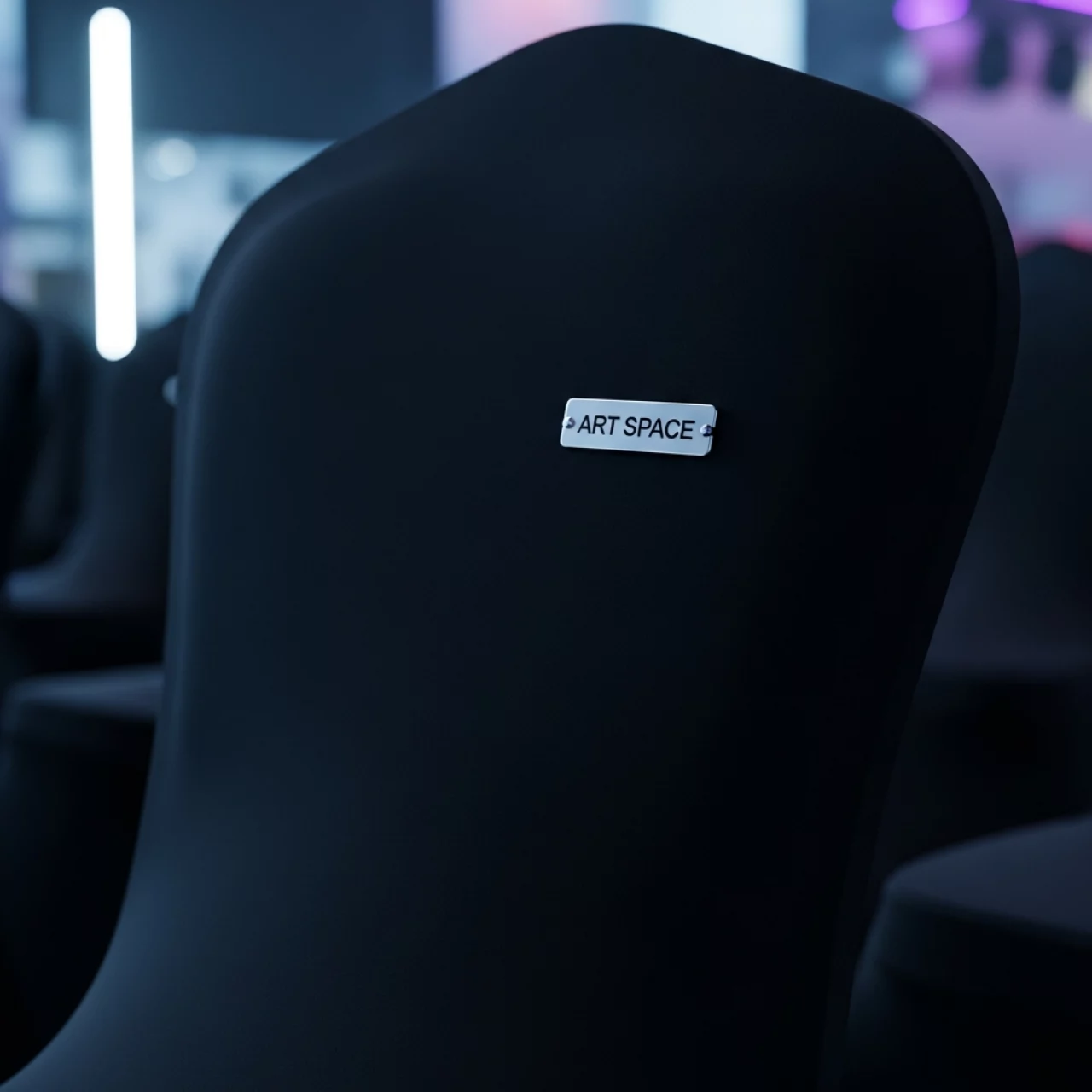 Аренда Чехол стрейч текстиль на стул черный в Omega Sirius — ART SPACE