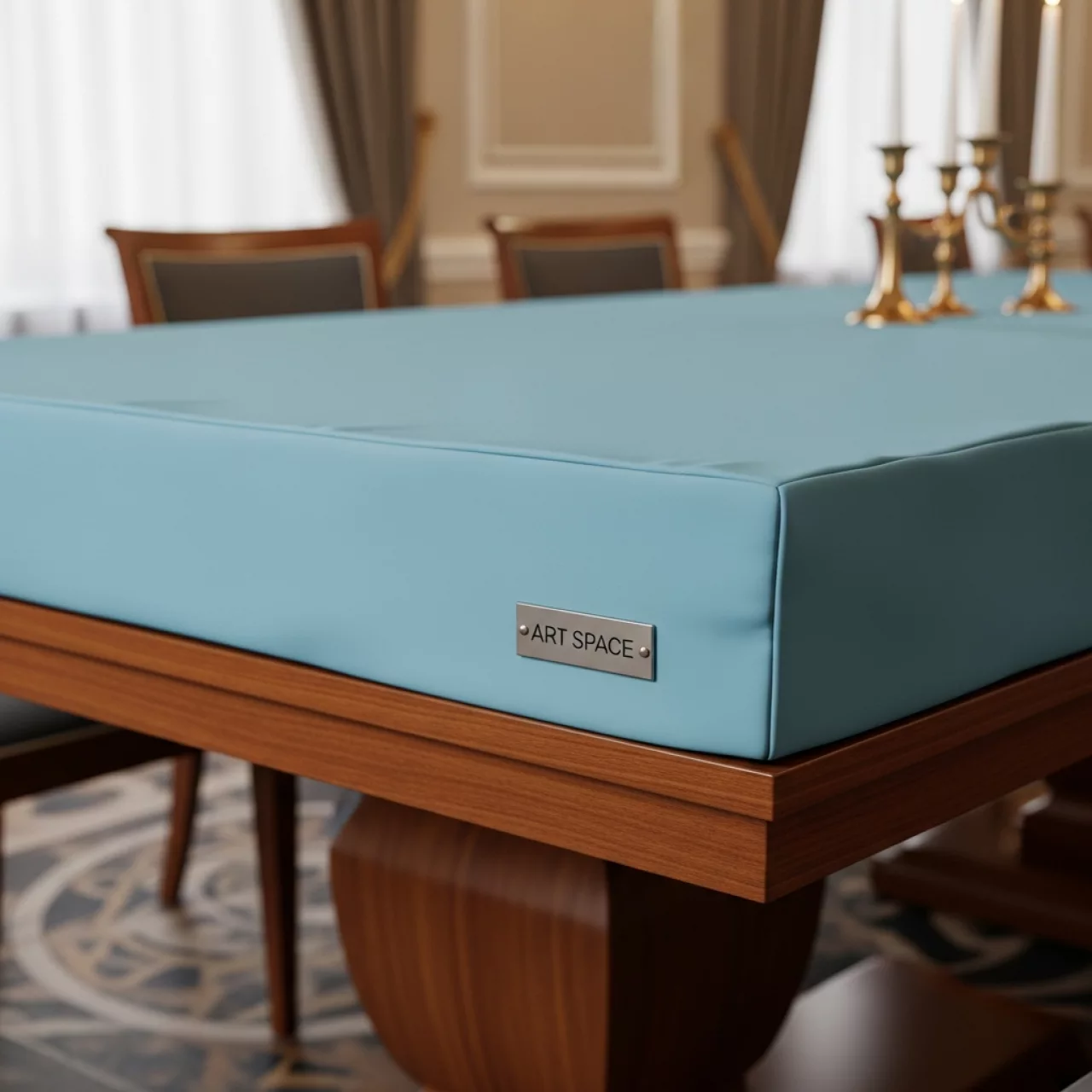 Аренда Чехол стрейчевый для прямоугольного стола 180х75 см голубой R4E 00315 в гранд-отеле «Жемчужина» — ART SPACE