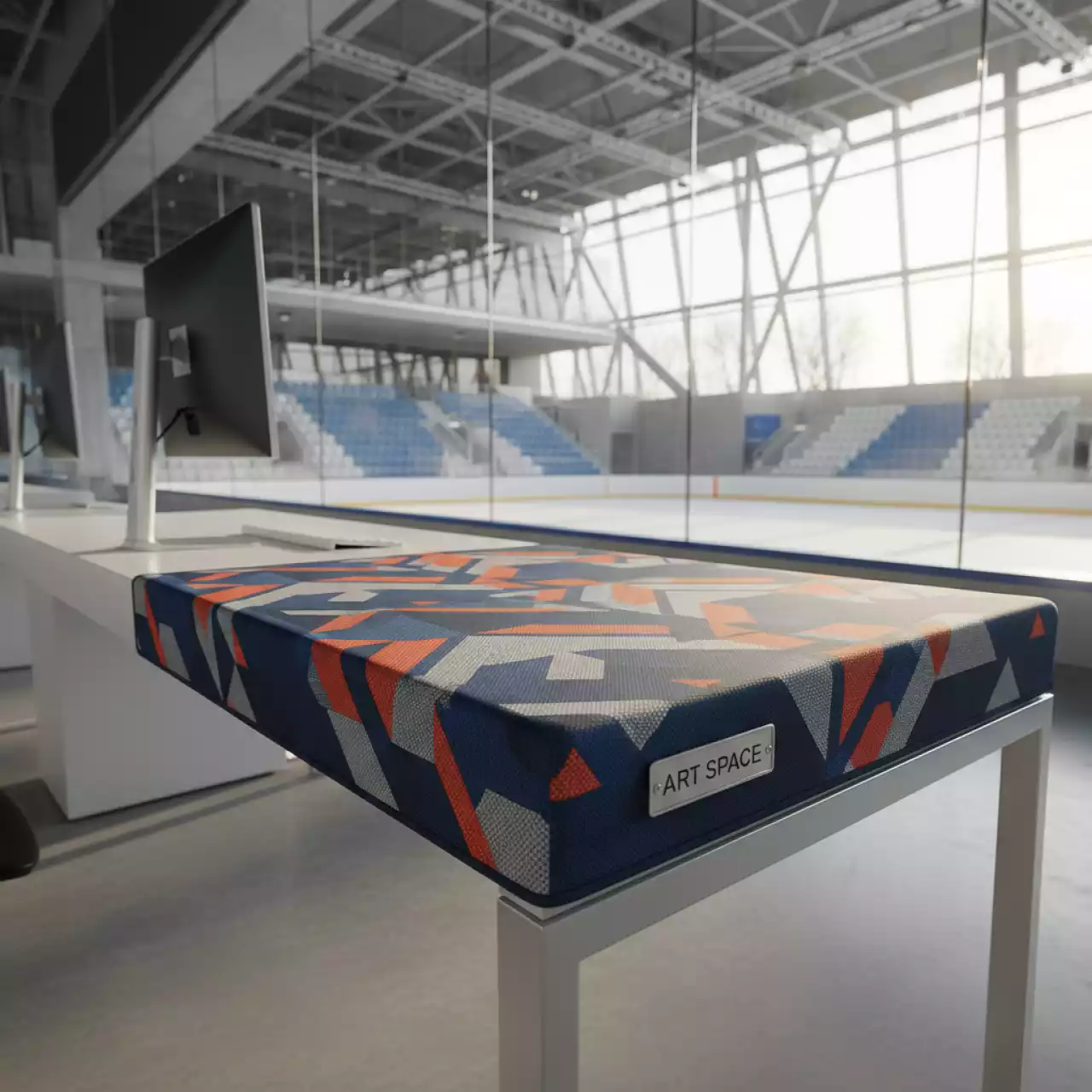 Аренда Чехол защитный тканевый для рабочего стола 38х45 см в ледовой арене «Шайба» — ART SPACE