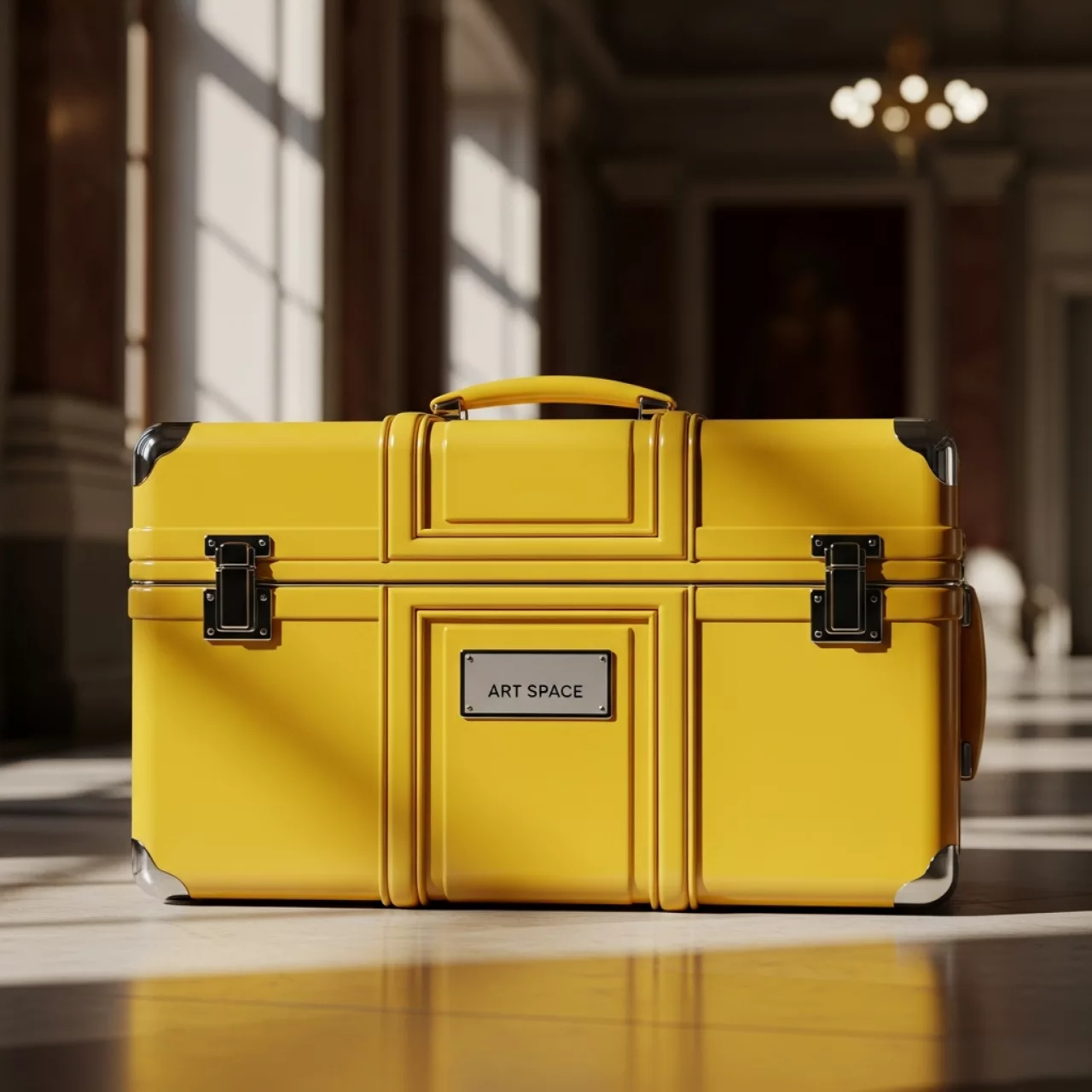 Аренда Чемодан большой желтый в Зимнем театре — ART SPACE
