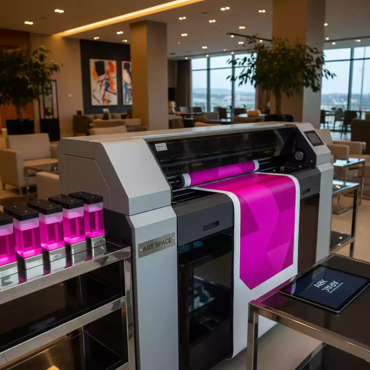 Аренда Чернила для плоттеров Bordeaux Plasma UV LED MK120 magenta в Bridge Resort — ART SPACE