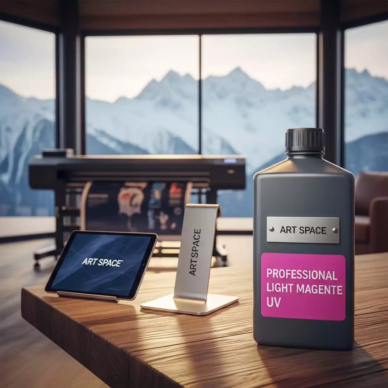 Аренда Чернила для плоттеров УФ Mimaki LUS 170UV LED Light Magenta 1000 мл в Поляна 1389 Отель и Спа — ART SPACE