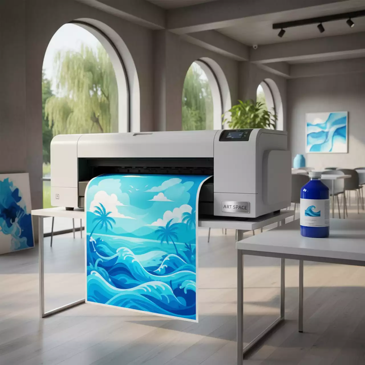 Аренда Чернила для плоттеров VEIKA Balance Eco Fast cyan 1 л в ресторане «Плакучая Ива» — ART SPACE