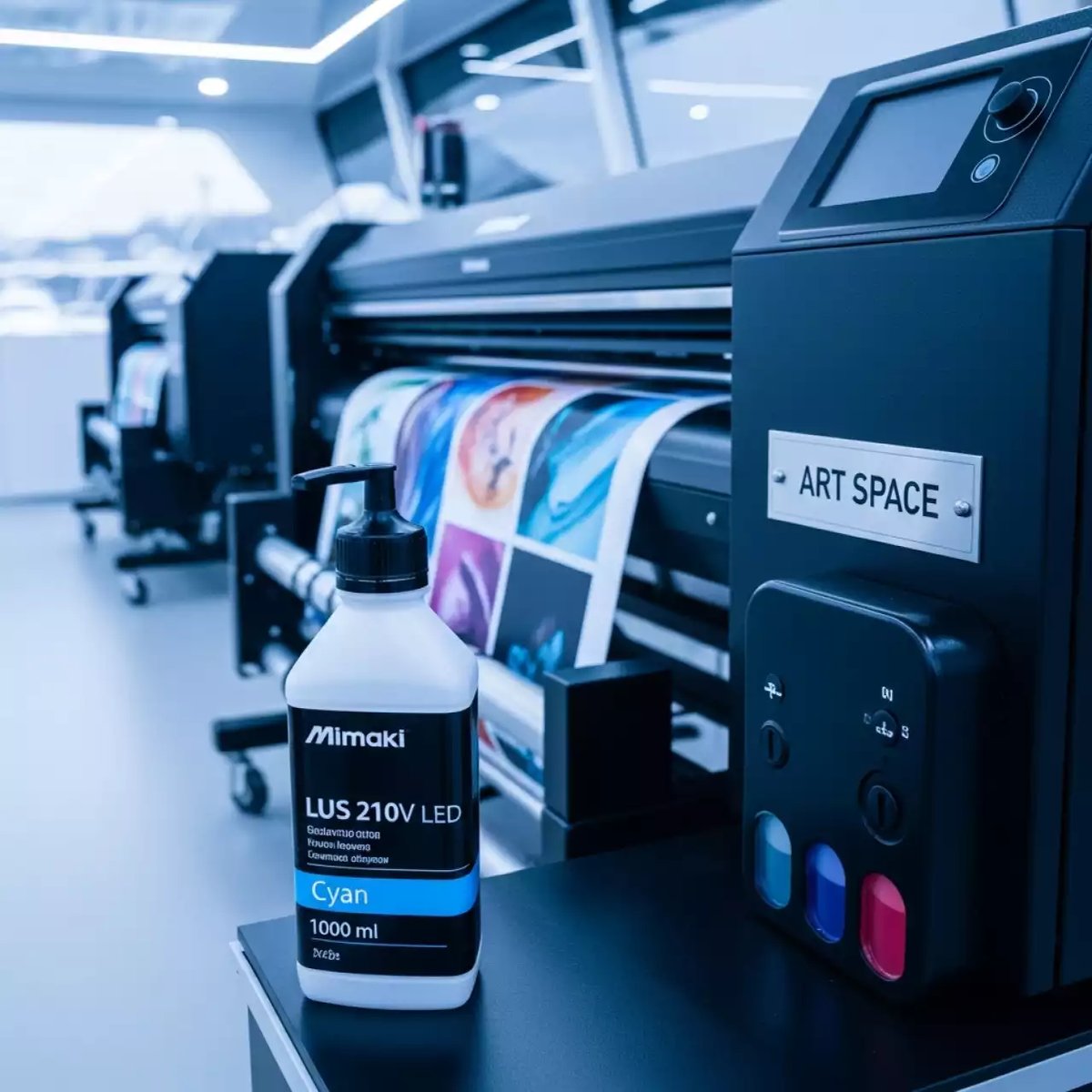 Аренда Чернила УФ для плоттеров Mimaki LUS 210UV LED Cyan 1000 мл на VIP теплоходе (Морпорт Сочи) — ART SPACE