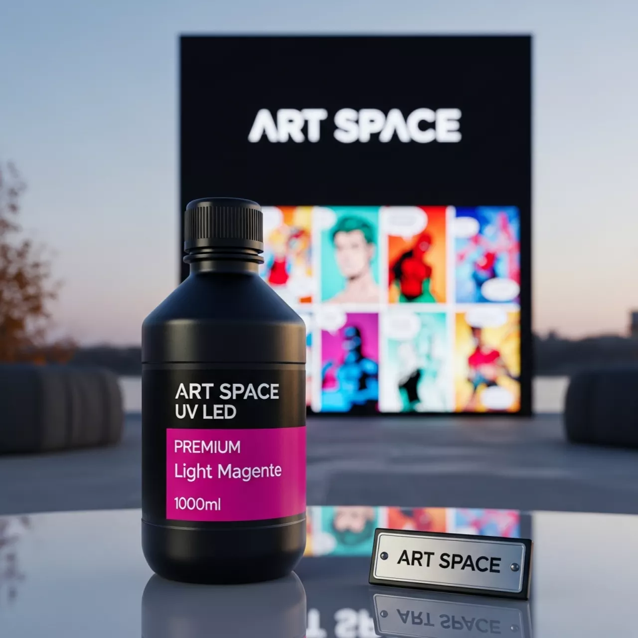 Аренда Чернила УФ LED для плоттеров Mimaki LUS 170UV Light Magenta 1000 мл в пляжном комплексе VinoGrad — ART SPACE