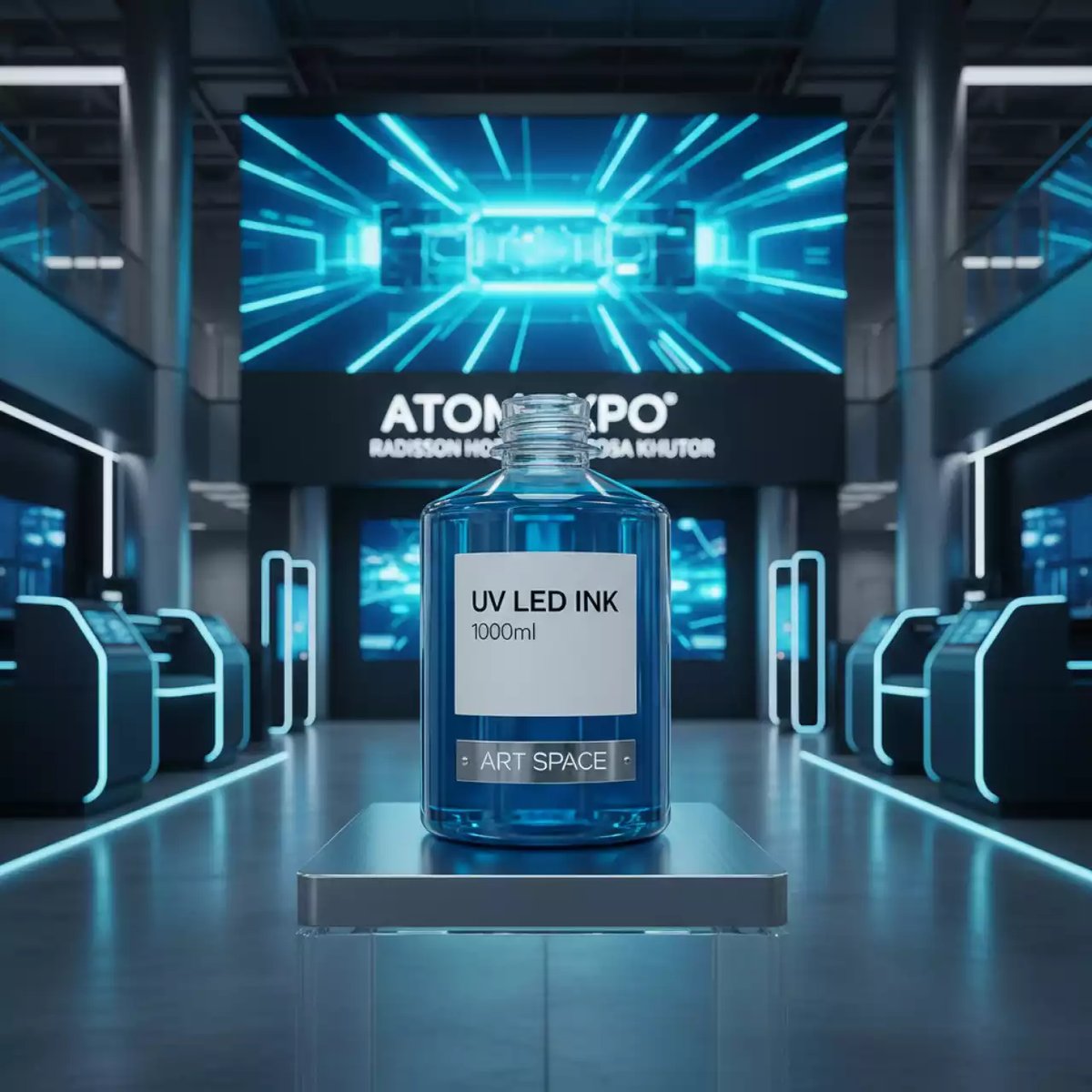 Аренда Чернила УФ Mimaki LUS 170UV LED голубой 1000 мл в Radisson Hotel Rosa Khutor — ART SPACE