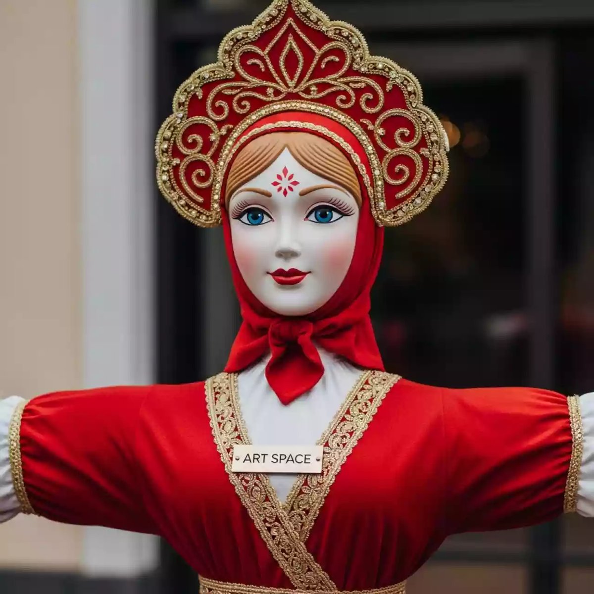 Аренда Чучело масленицы 2 м в ресторане «Магадан» — ART SPACE