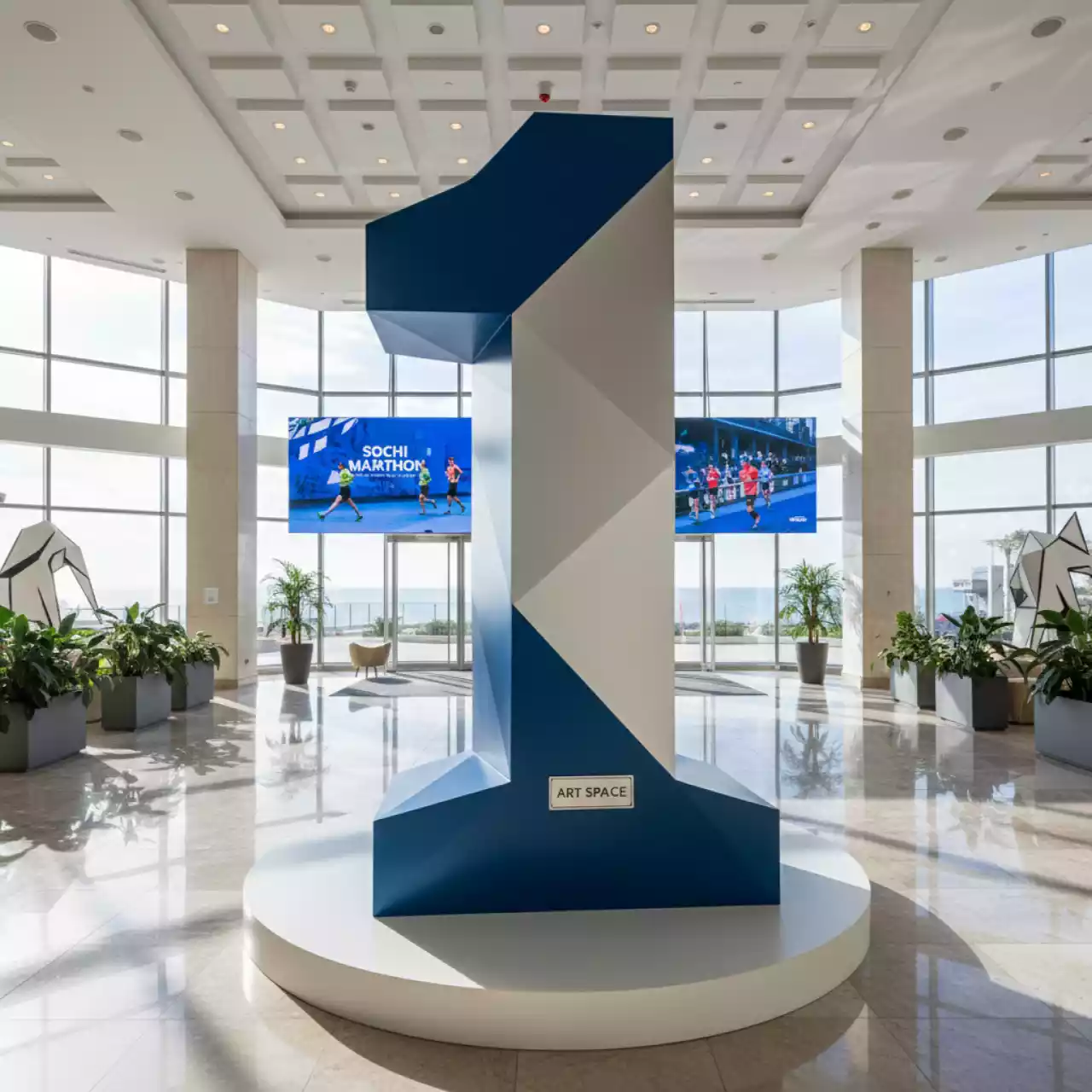 Аренда Цифра один полигональная в Cosmos Sochi Hotel — ART SPACE
