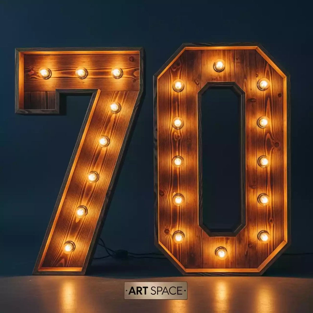 Аренда Цифры деревянные с лампочки на пляжных клубах Хосты — ART SPACE