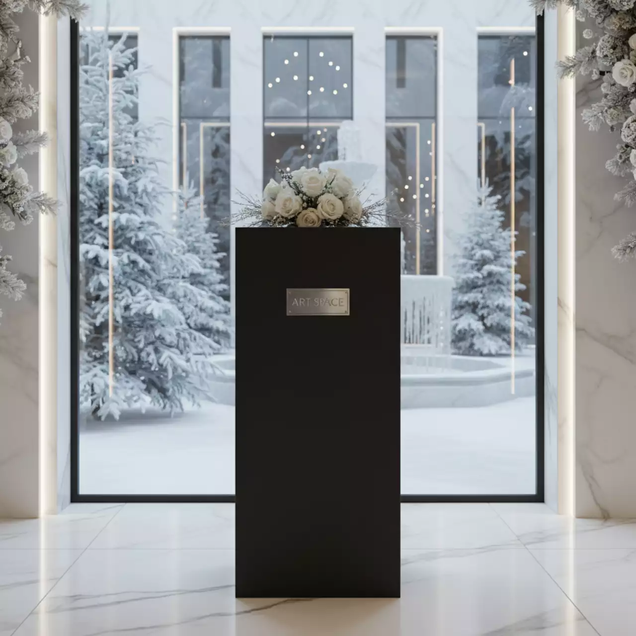 Аренда Цоколь ПВХ черный 150 мм в Mantera Supreme — ART SPACE