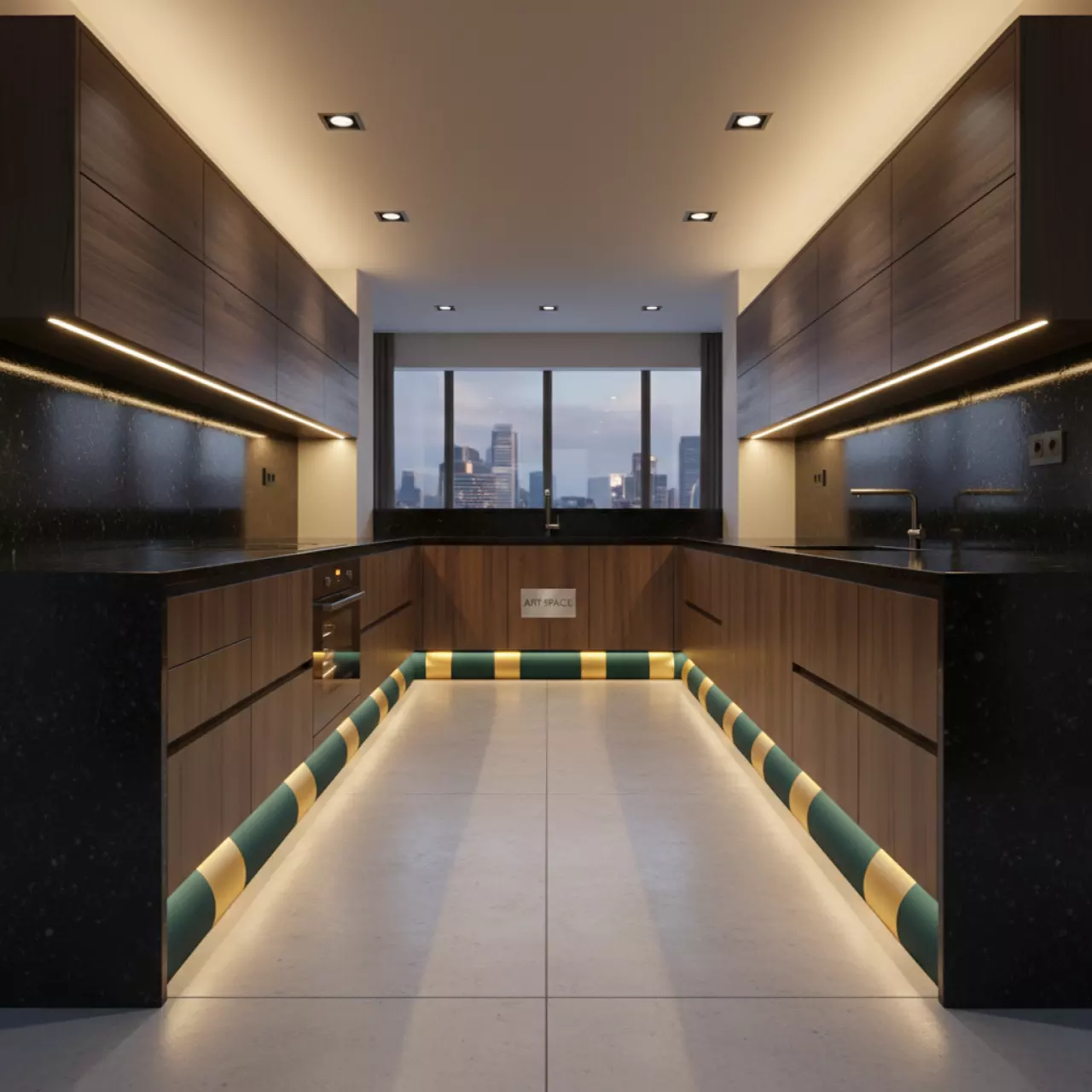 Аренда Цоколь ПВХ для кухни алюминий 100 мм 3 м в гранд-отеле «Жемчужина» — ART SPACE