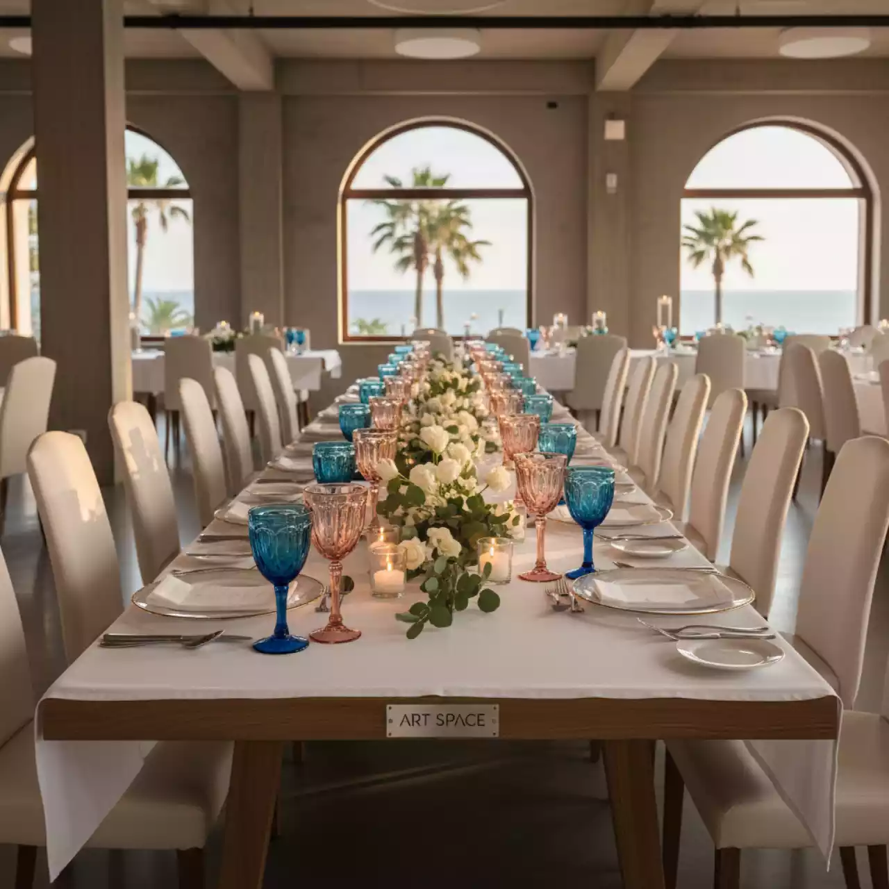 Аренда Цветных Бокалов и Стаканов в Swissôtel Resort Sochi Kamelia — ART SPACE