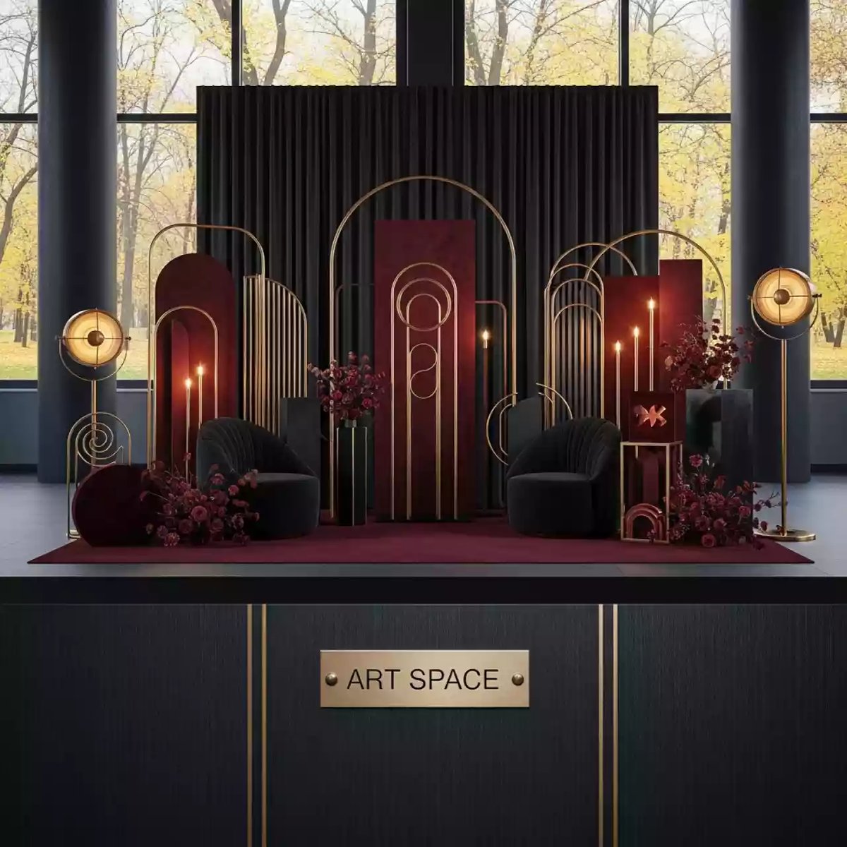 Аренда Декор Чикаго в санатории «Металлург» — ART SPACE