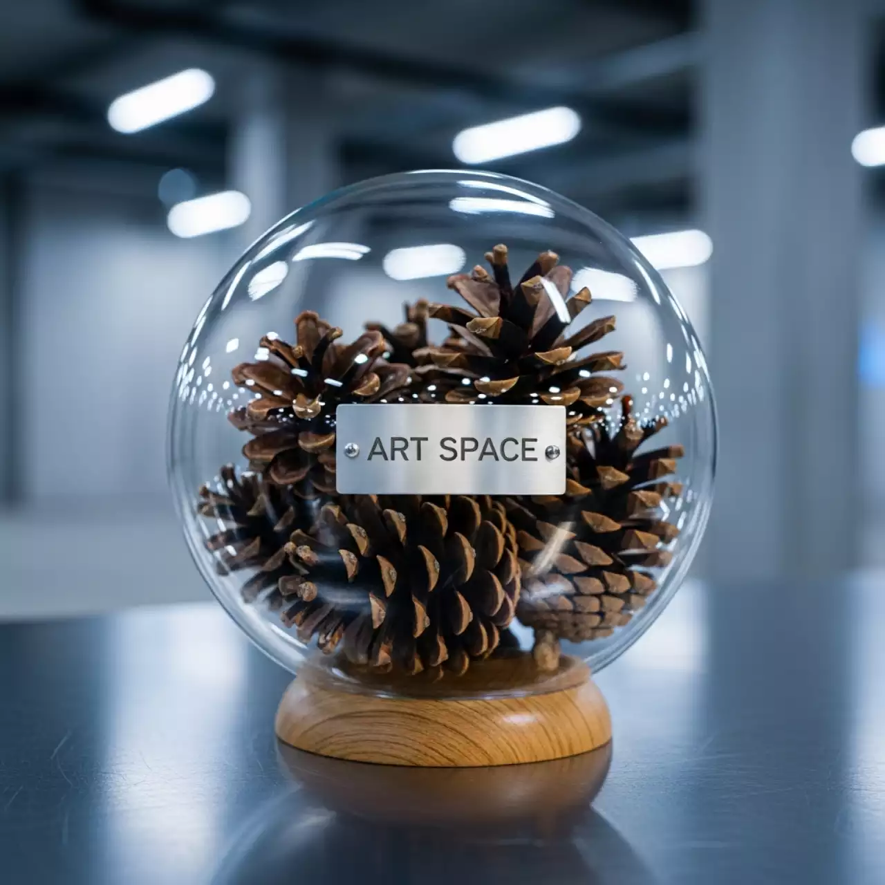 Аренда Декор новогодний шишки в стекле шар 05 на Имеретинской набережной — ART SPACE