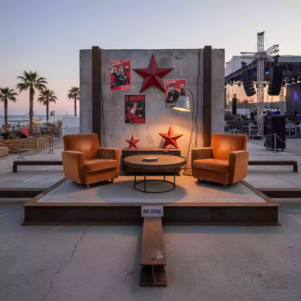 Аренда Декор ретро СССР Arenda Decora на пляже «Мандарин» — ART SPACE