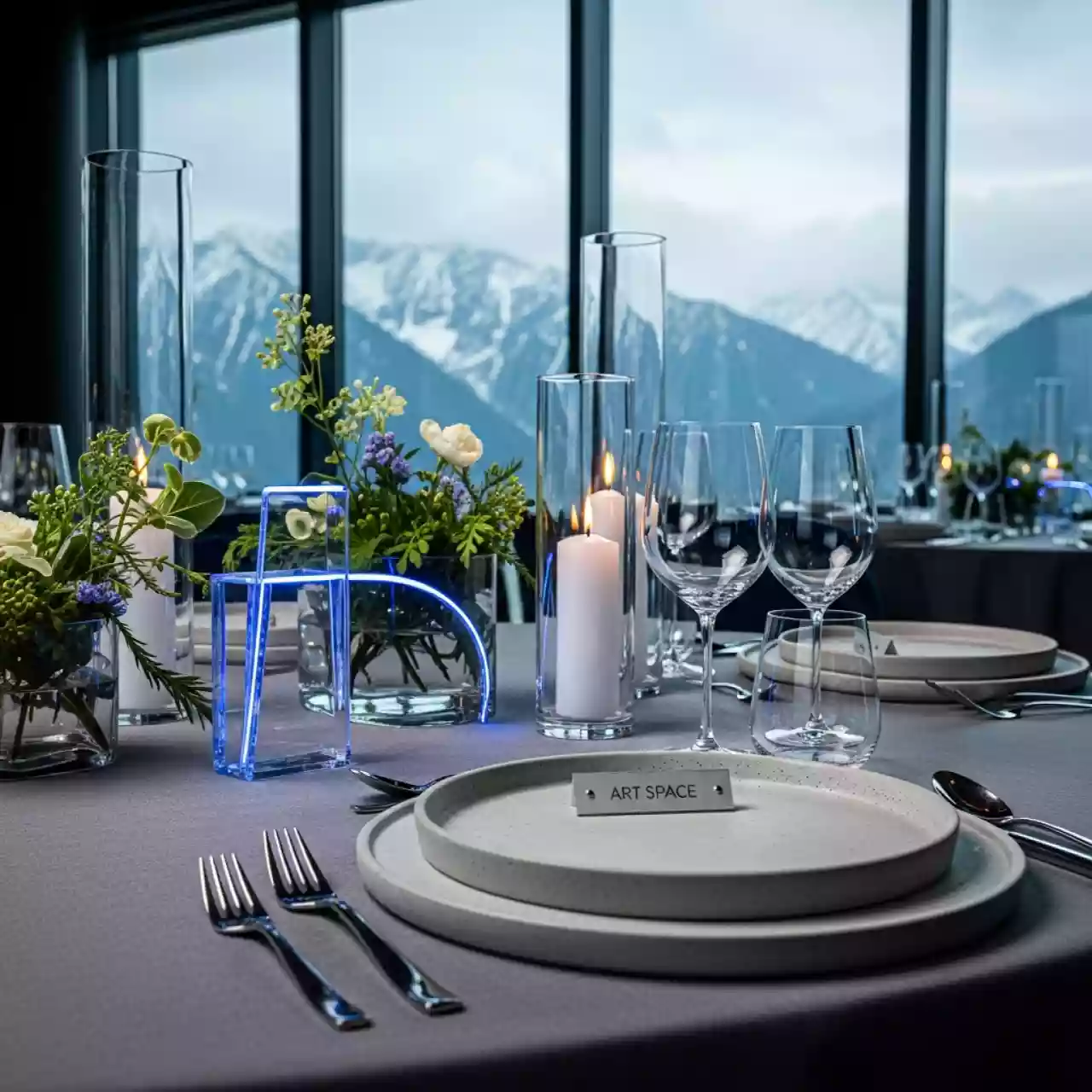 Аренда Декор столов для гостей в Rixos Krasnaya Polyana — ART SPACE