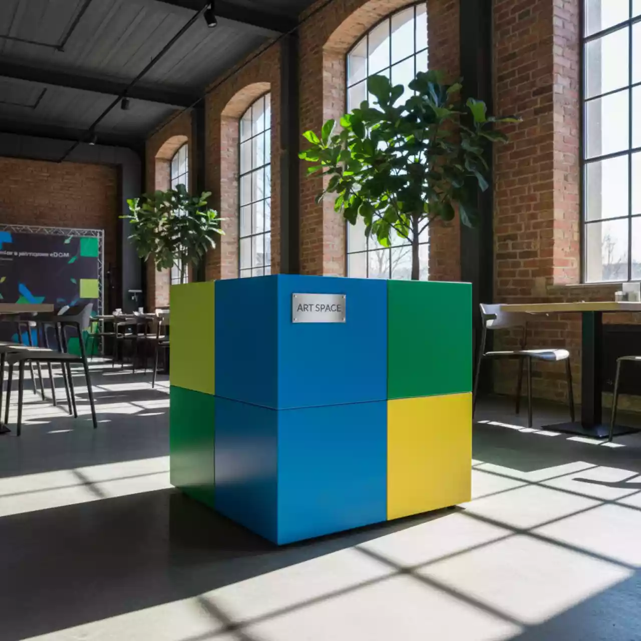 Аренда Декорация кубик в ресторане «D.O.M» — ART SPACE