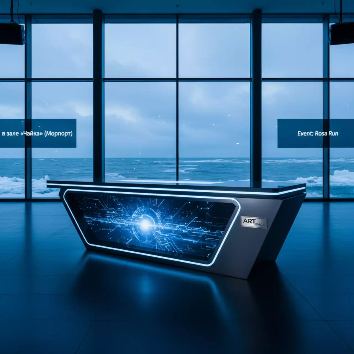 Аренда Декорация стол вечерний Ургант в зале «Чайка» (Морпорт) — ART SPACE