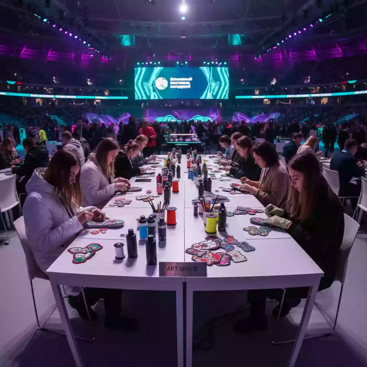 Аренда Декорирование новогодних варежек в Red Arena — ART SPACE