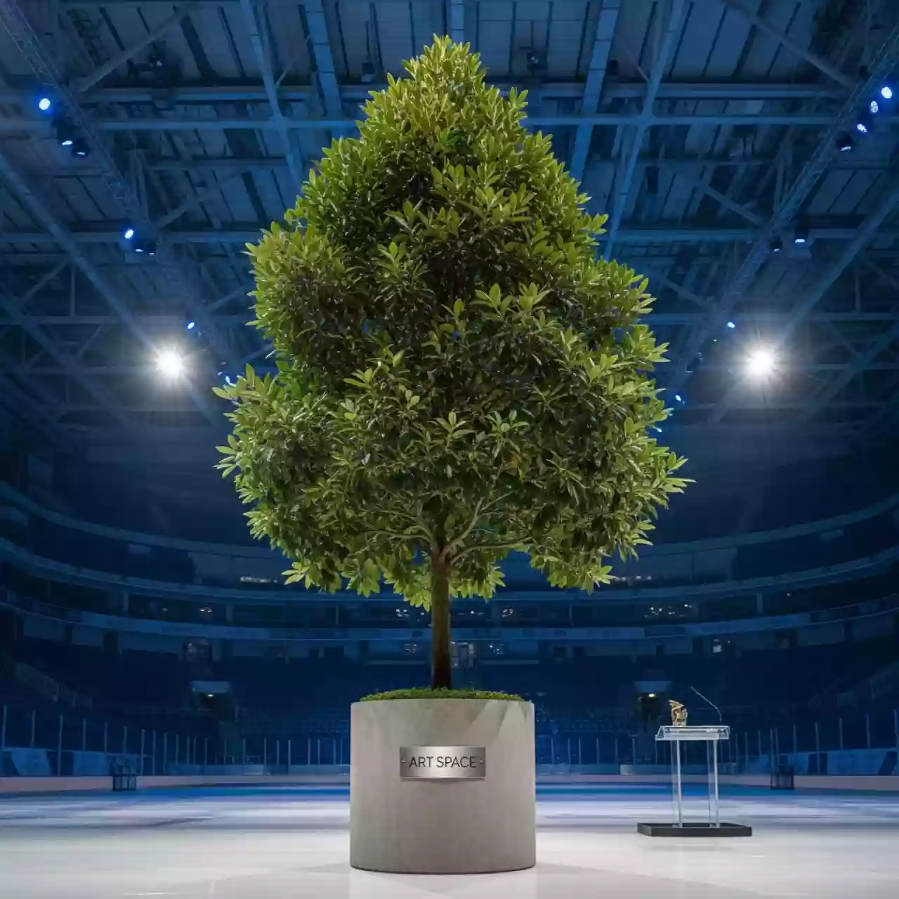 Аренда Дерево Laurus в ледовой арене «Шайба» — ART SPACE