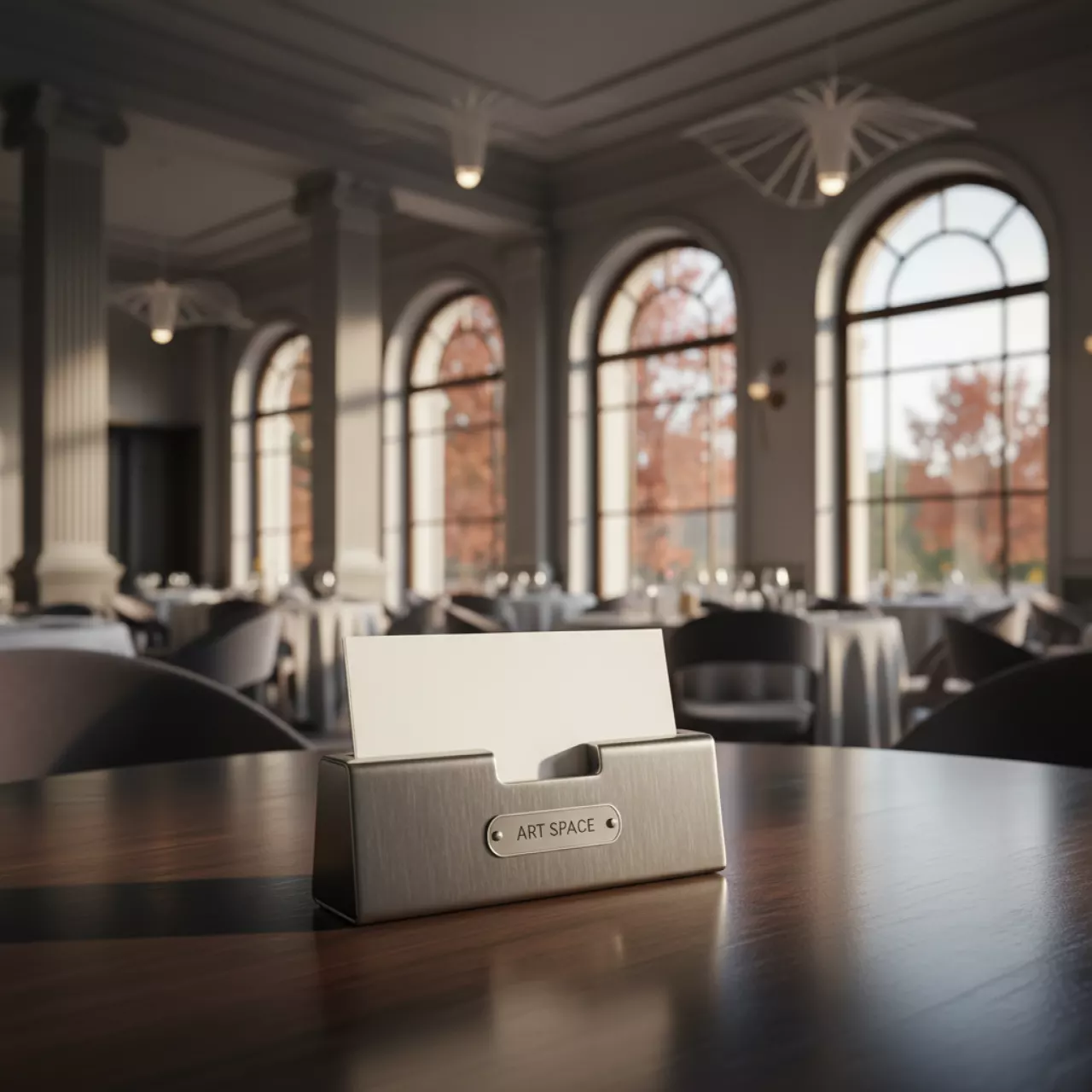 Аренда Держатель для карточек Бэйс серебряный в ресторане «La Terrazza» — ART SPACE