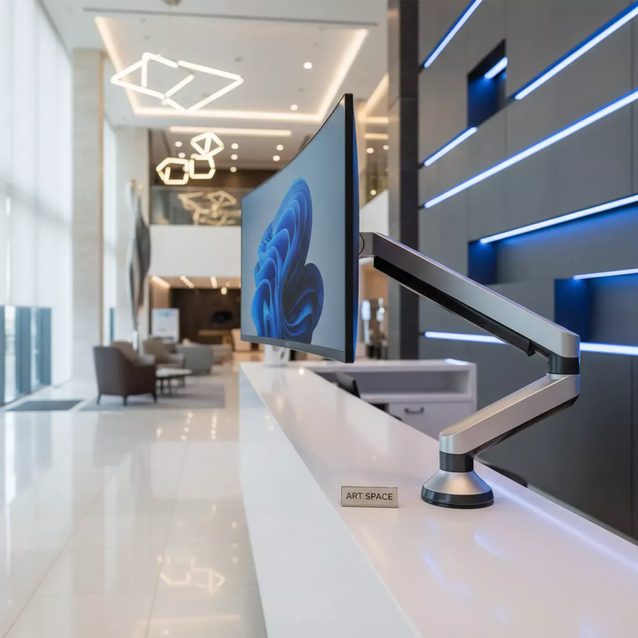 Аренда Держатель для монитора Expand MonitorHolder для стоек ресепшен в Mövenpick Hotel — ART SPACE